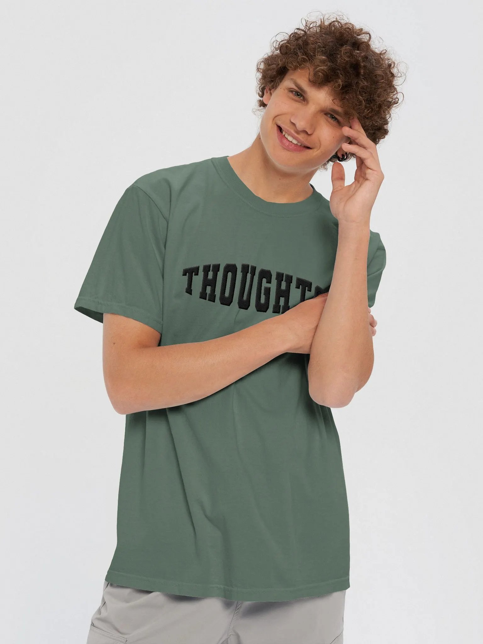Thoughts T-Shirt Varsity Black Thread product image (4)