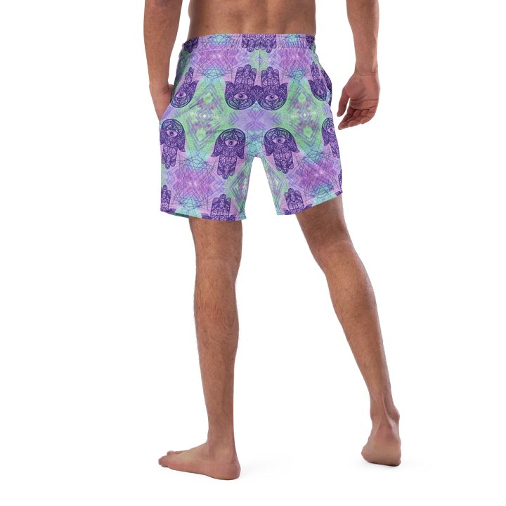 Mens Multicoloured Hamsa Hand Swim Shorts product image (1)