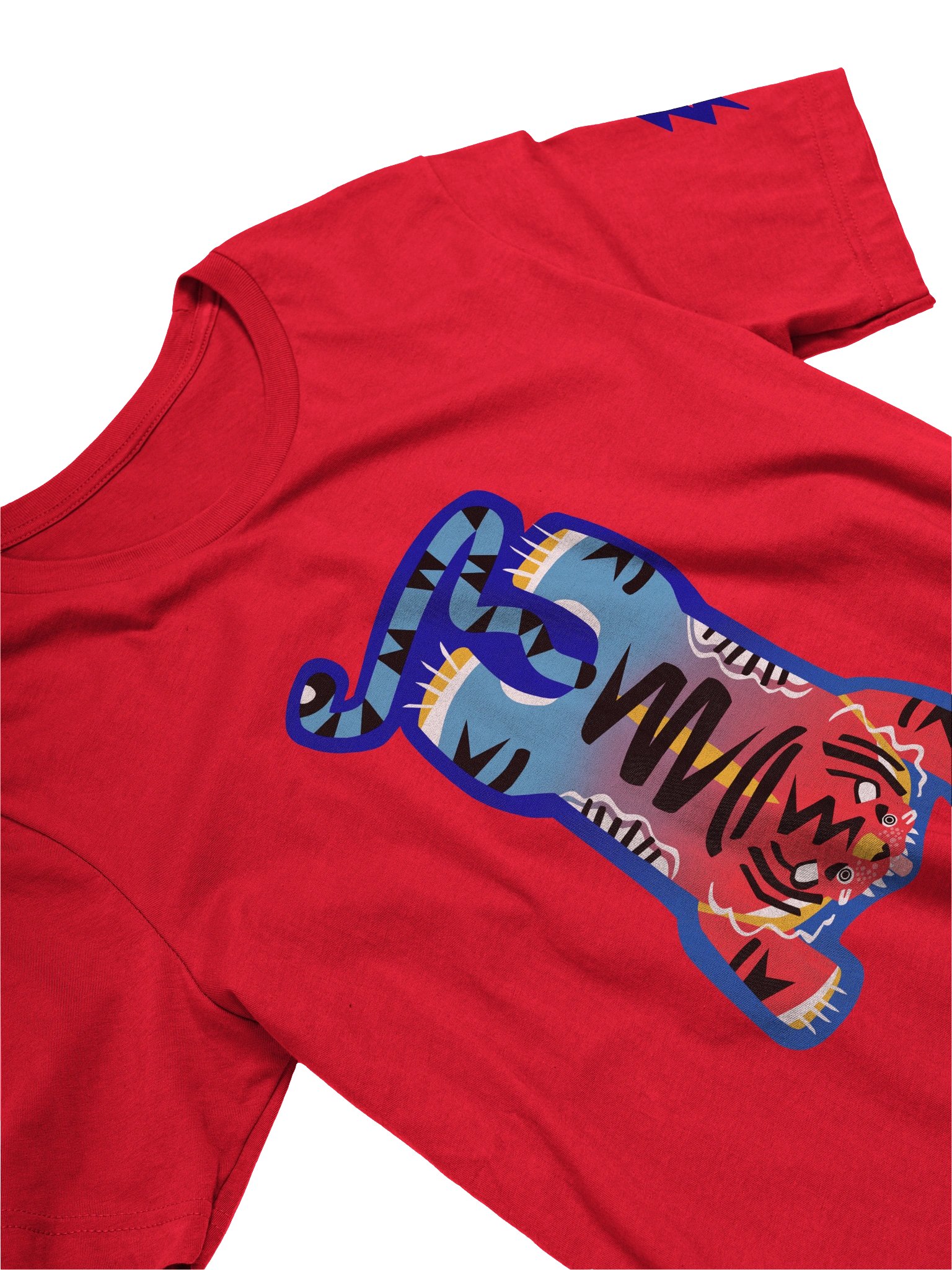 Red and Blue Tiger - T-Shirt product image (4)