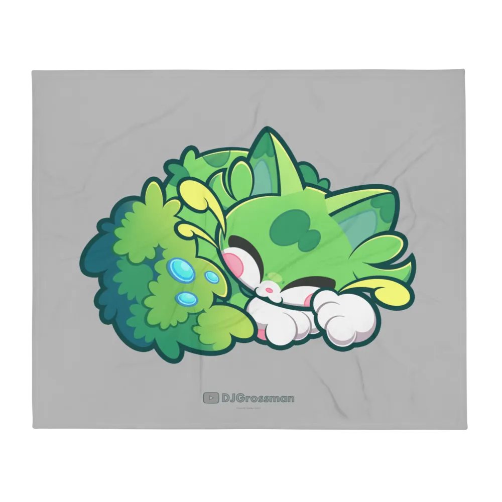 Sleeping Chloe • Throw Blanket (Silver) product image (1)