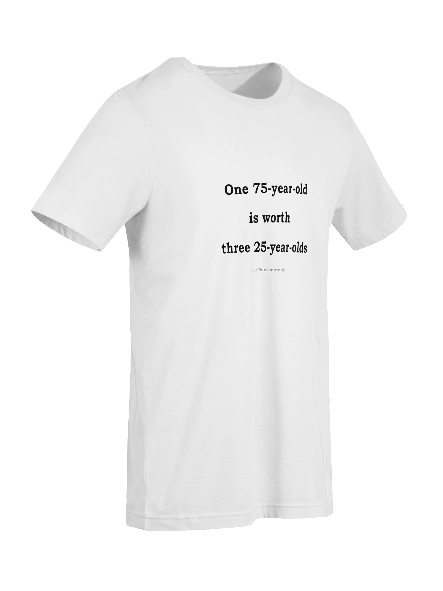 One 75-Year-Old, Triple the Worth Tee product image (7)