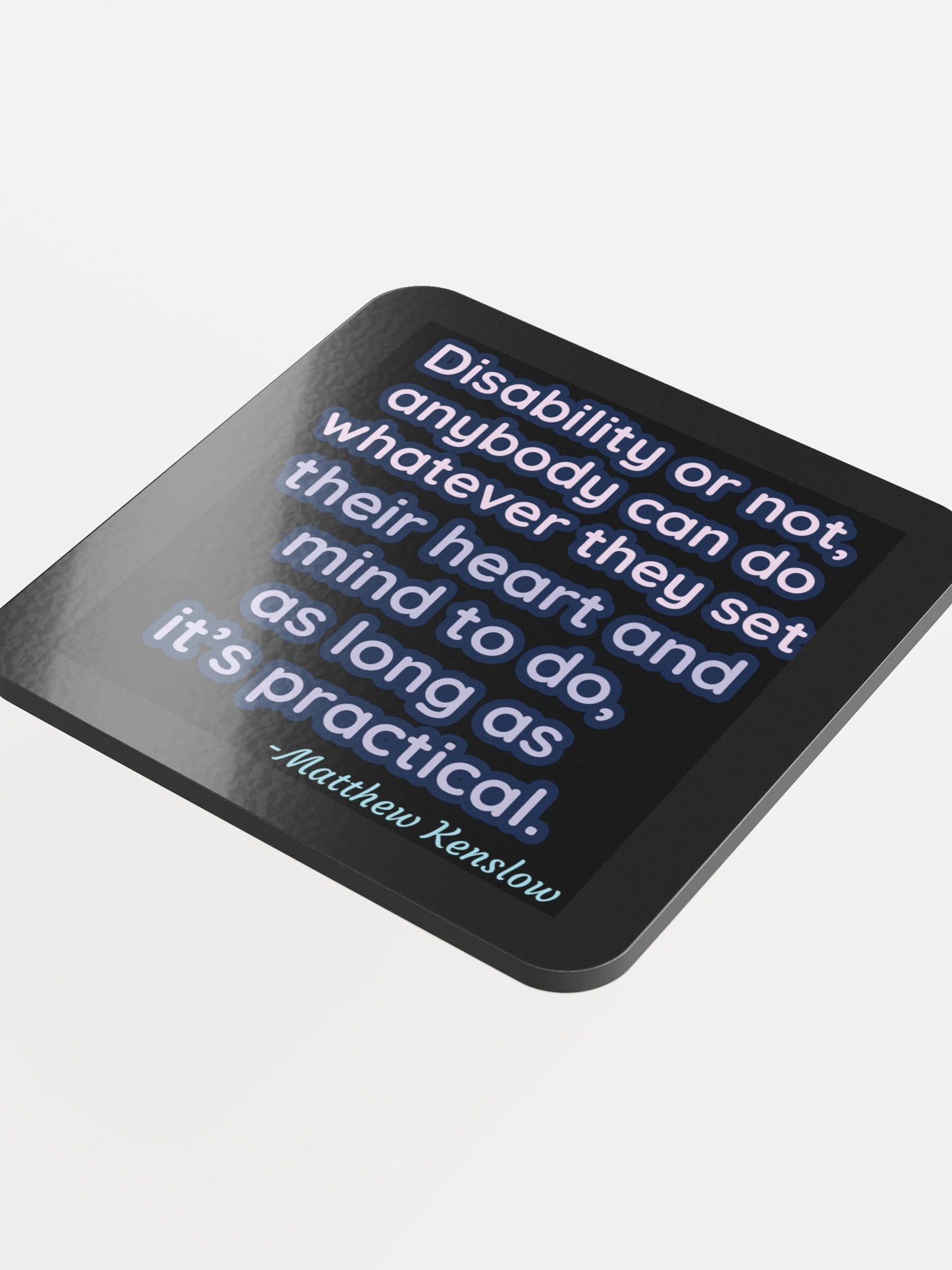 Glossed Cork Coaster [Quote 2] product image (4)