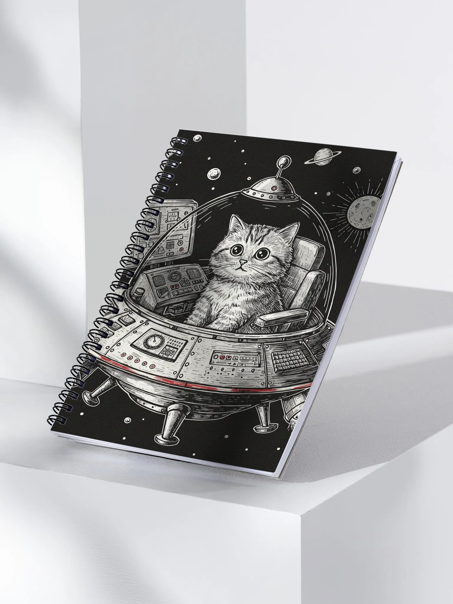 Cosmic Cat Adventures Spiral Notebook product image (4)