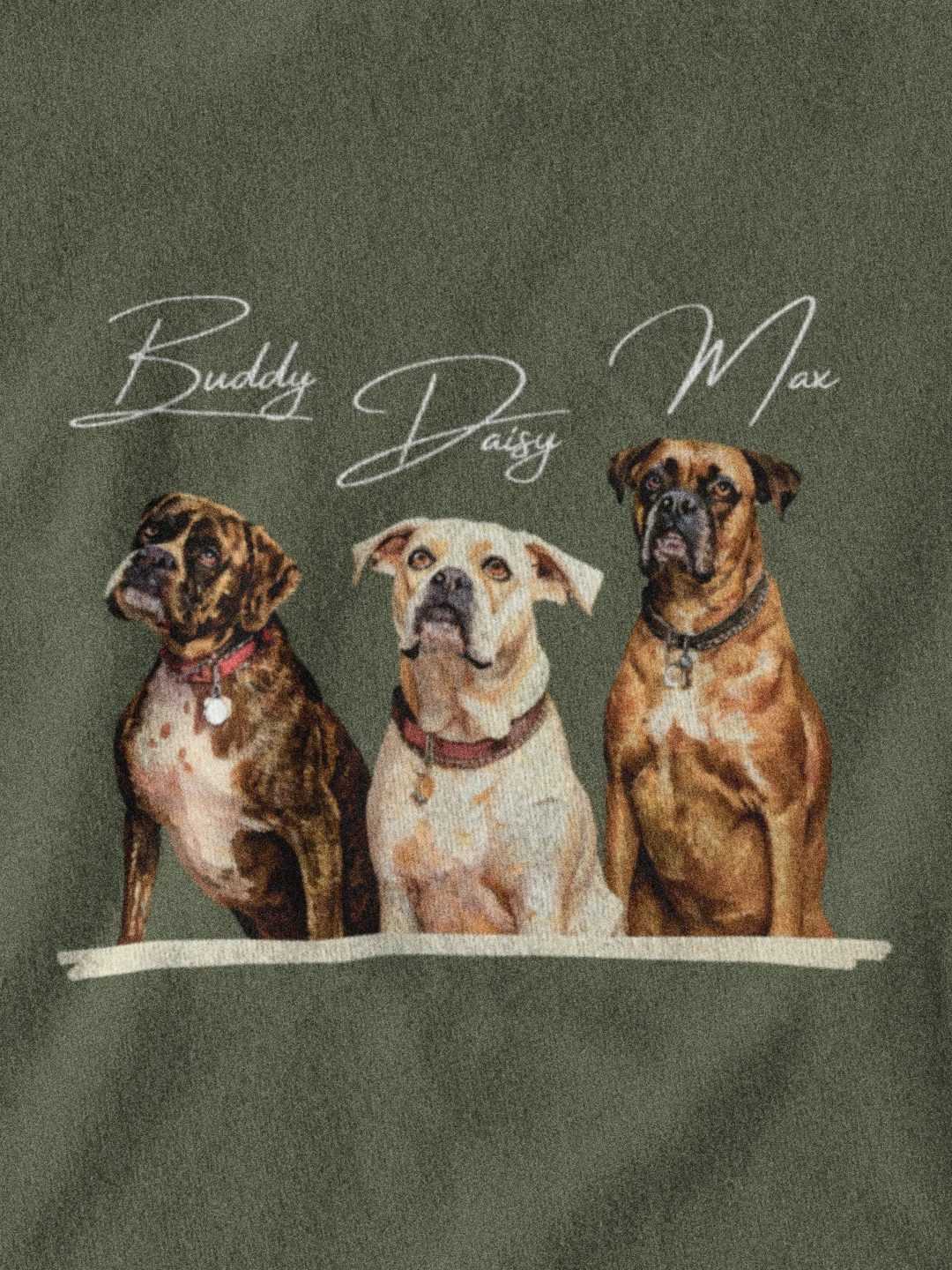 GROUP CUSTOM PET DESIGNS! / T-SHIRT WITH PERSONALIZED NAME / DIGITAL ART III product image (1)