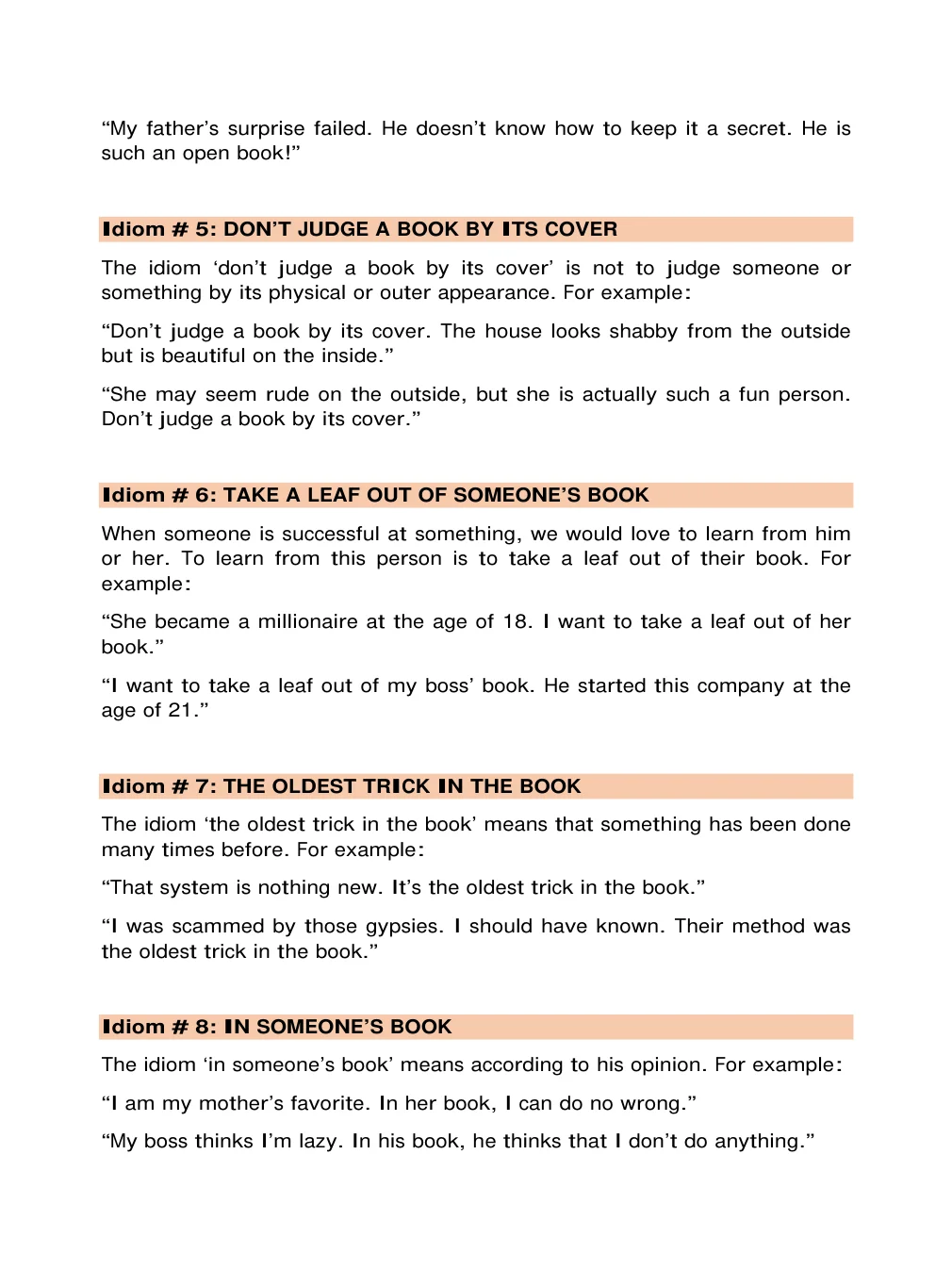 English Idioms Made Easy: Learn Common English Idioms with Examples product image (4)
