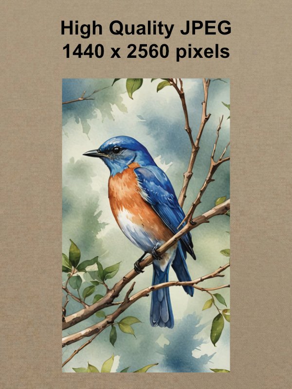 Eastern Bluebird Phone Wallpaper product image (2)