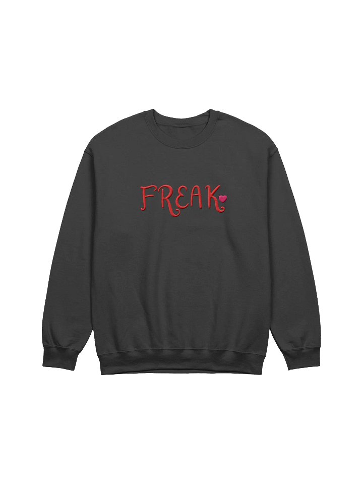 Embroidered Freak Crewneck *(RED)* product image (1)
