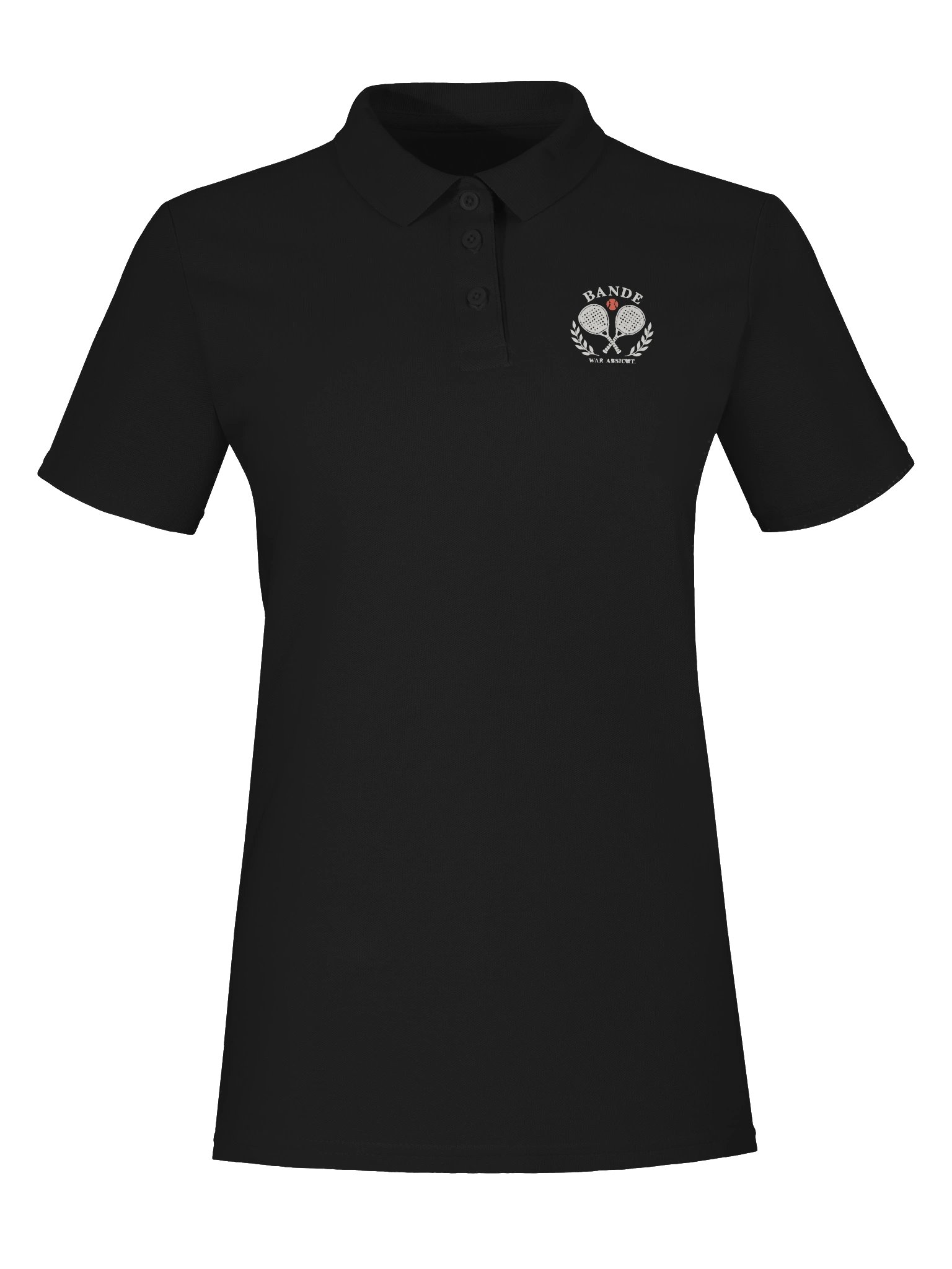 BANDE WAR ABSICHT. Damen Padel Poloshirt – Schwarz product image (7)