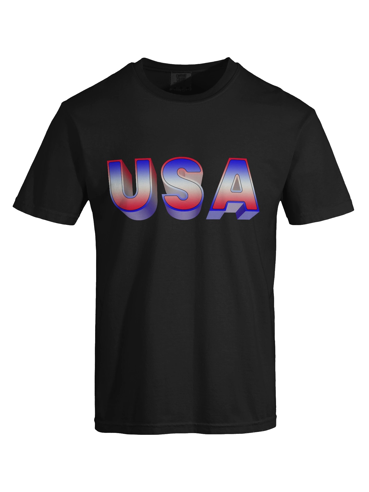USA 3D gradient Graphic Tee product image (7)