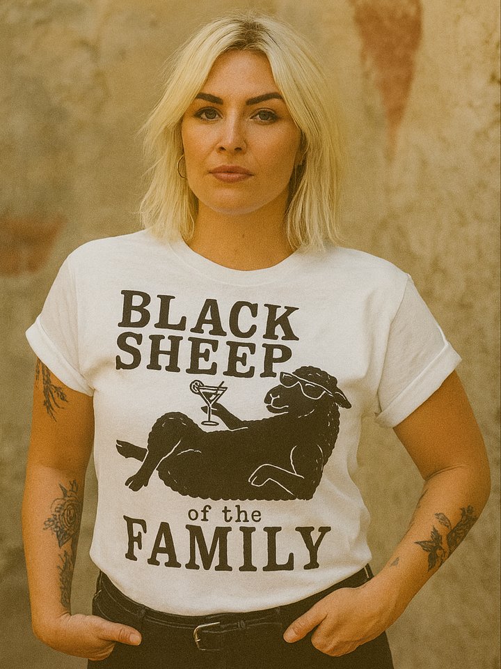 BLACK SHEEP OF THE FAMILY Tee — For the Ones Who Don’t Quite Fit the Mold (and Love It) product image (1)