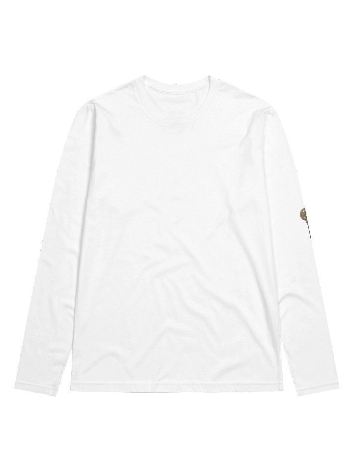 The Gatekeeper’s Key – White Reverse Line Edition (Back + Left Sleeve Print) | Premium Fitted Long Sleeve product image (1)