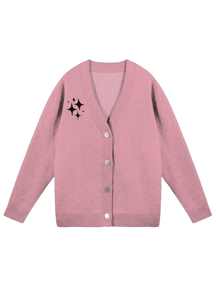 Pink Knitted Cardigan Without Pocket product image (2)