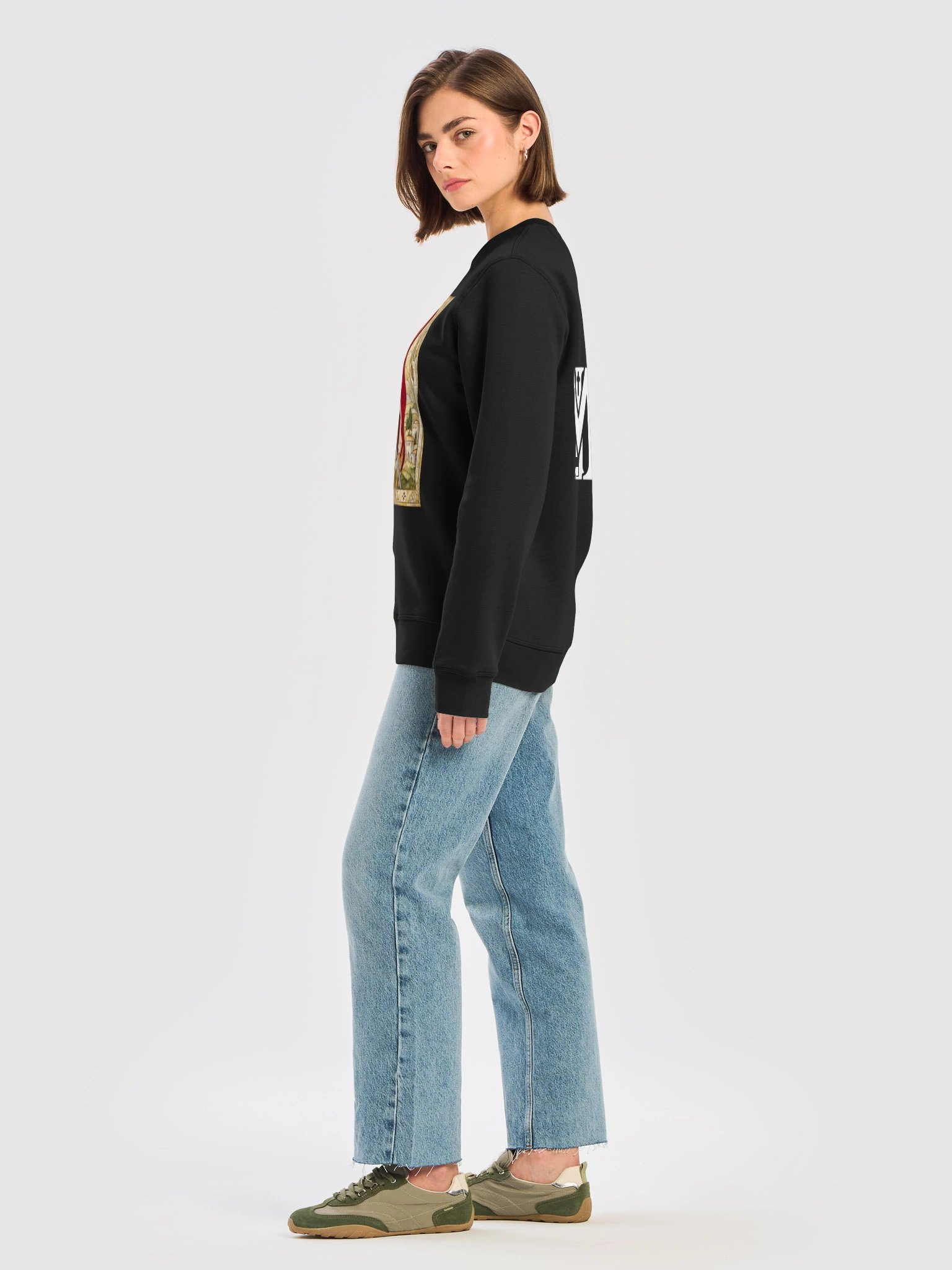 St Raphael Stained-Glass Angel Sweatshirt Orangic product image (8)