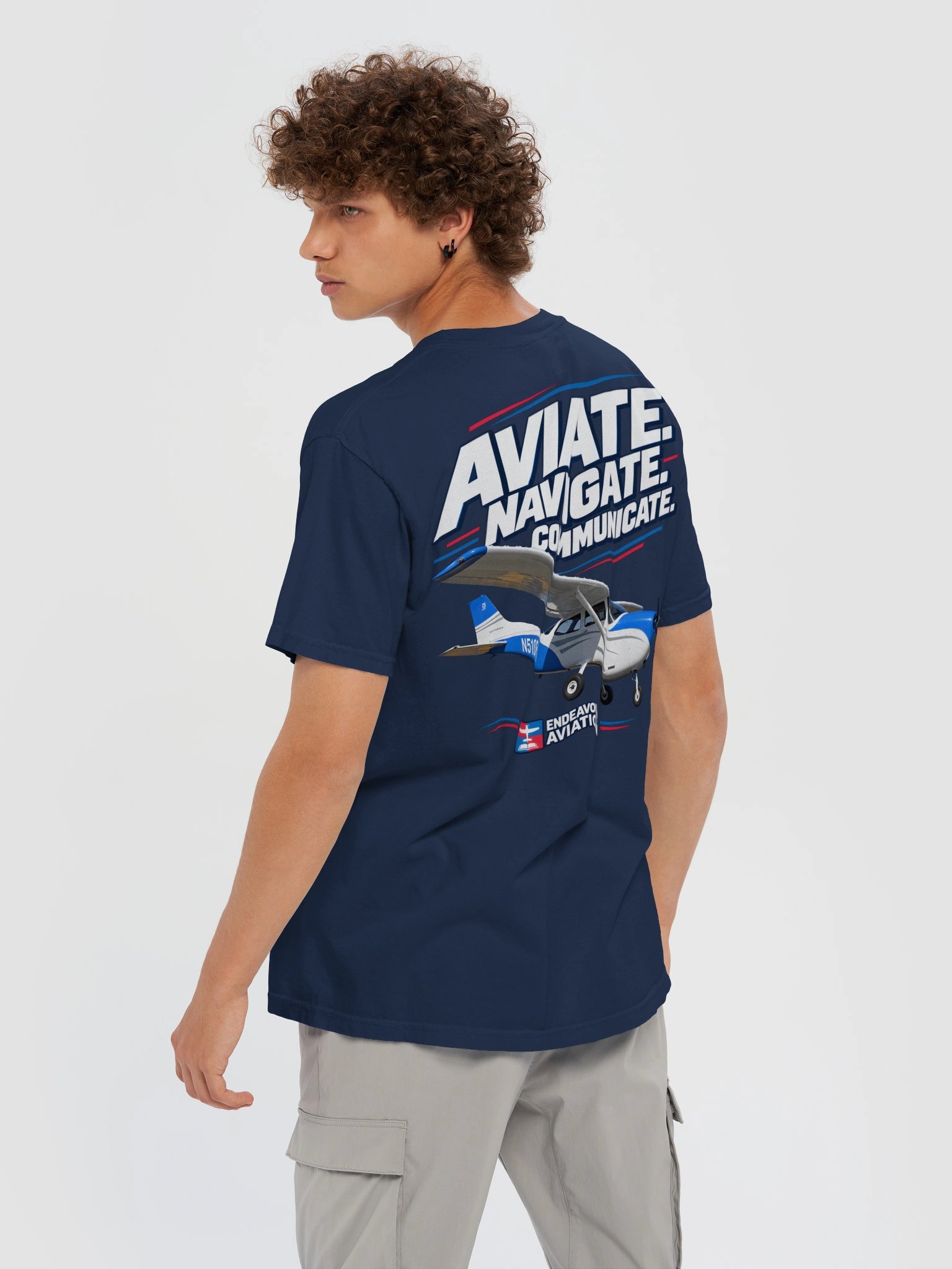 Aviate. Navigate. Communicate. | Endeavour Aviation Premium Tee product image (1)