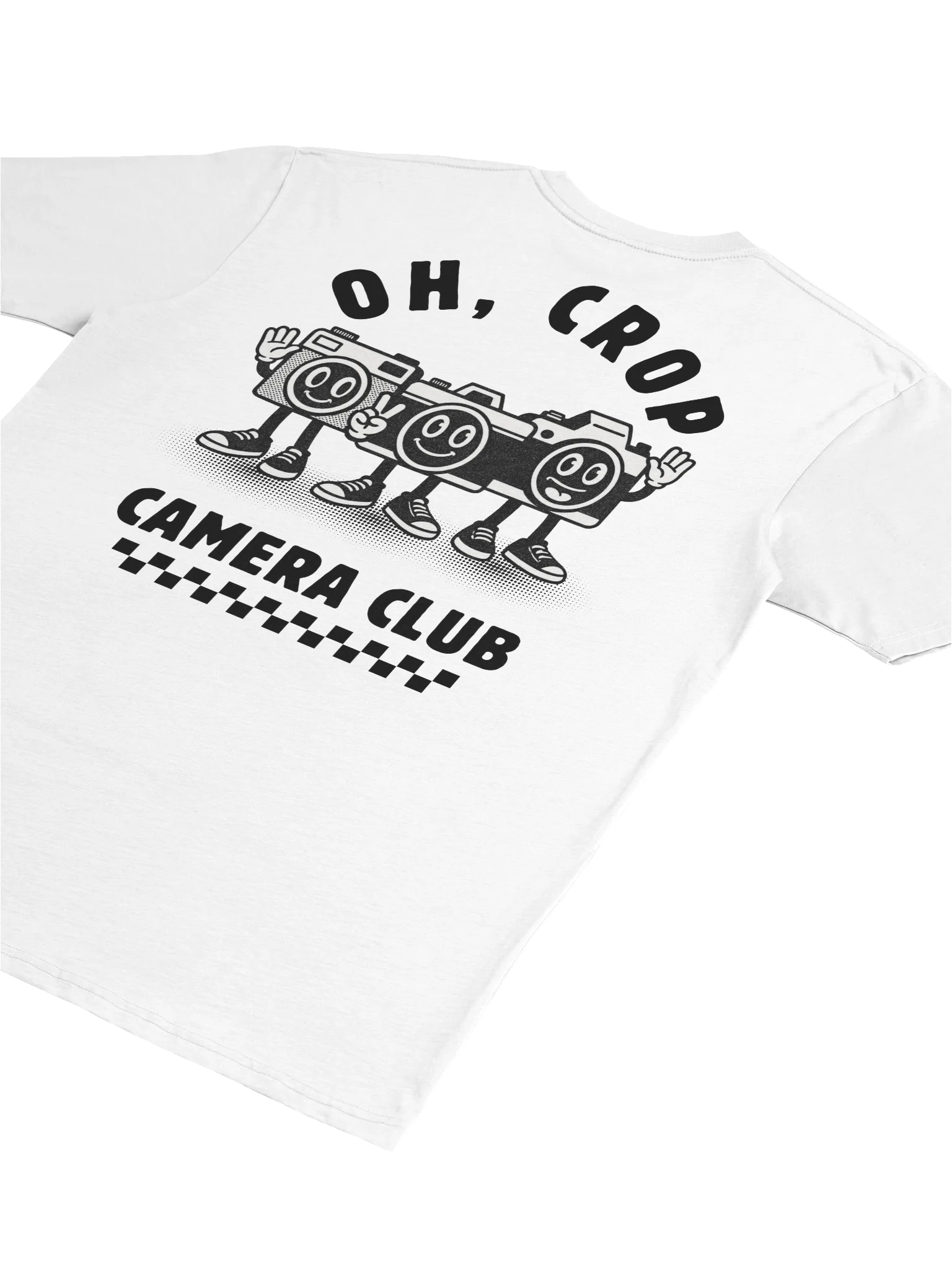 Oh Crop Camera Club Vintage Graphic Tee (White) product image (4)