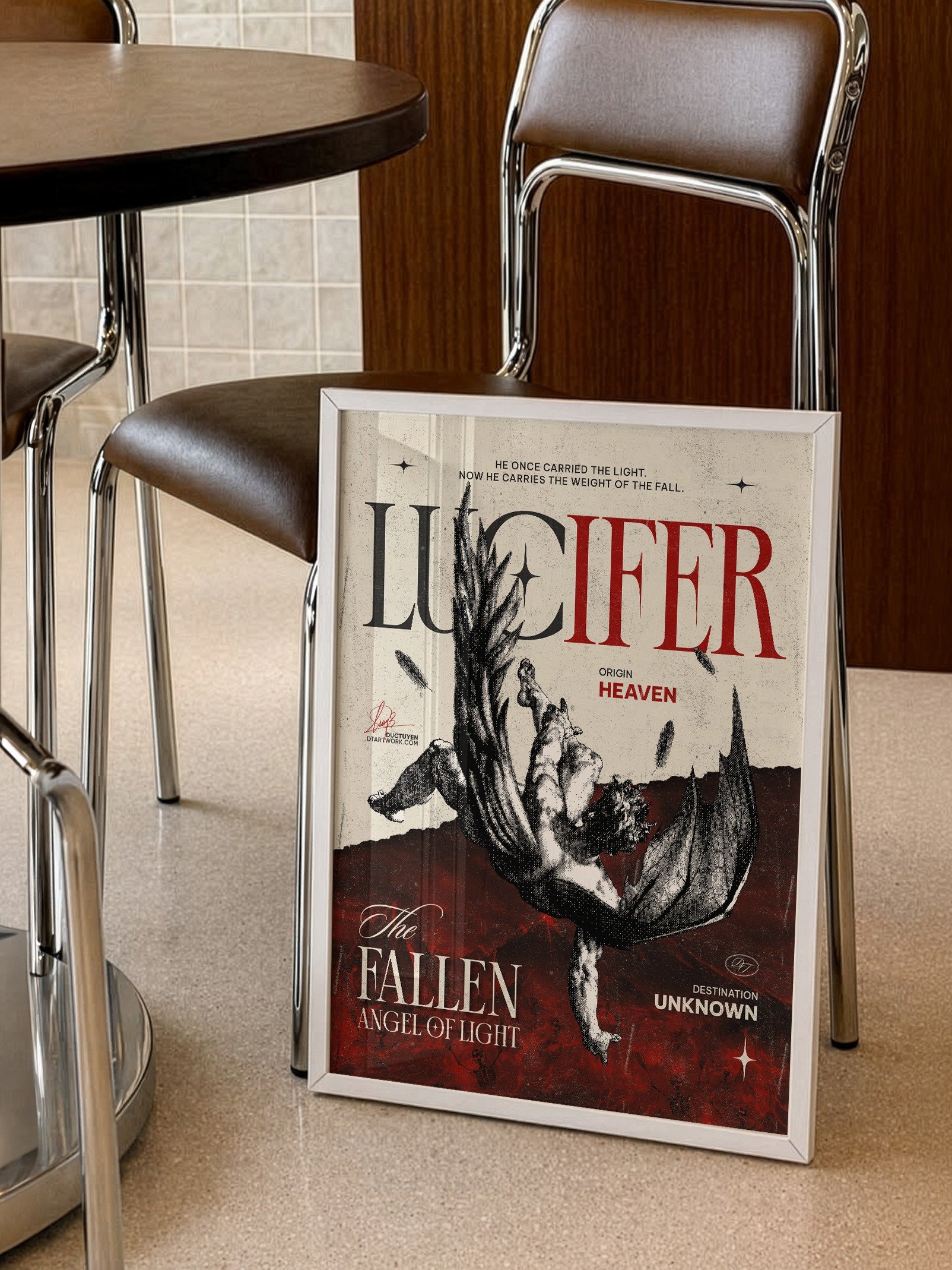 LUCIFER - The Fallen Angel of Light" Framed Poster product image (2)