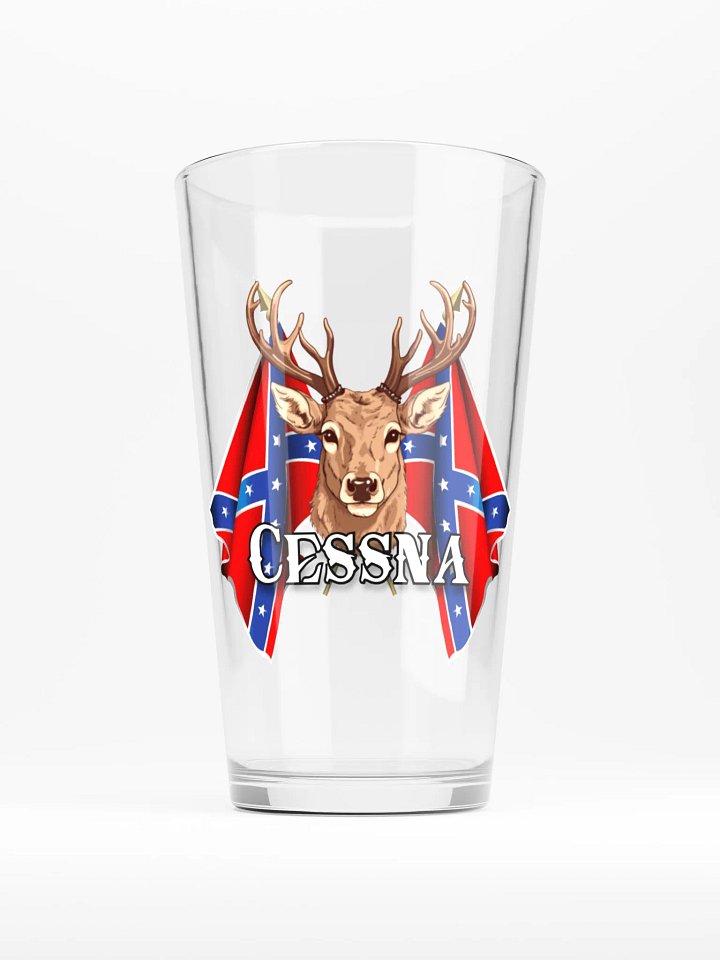 "Cessna" Last Name Rebel Redneck Deer - Shaker Pint Glass product image (1)