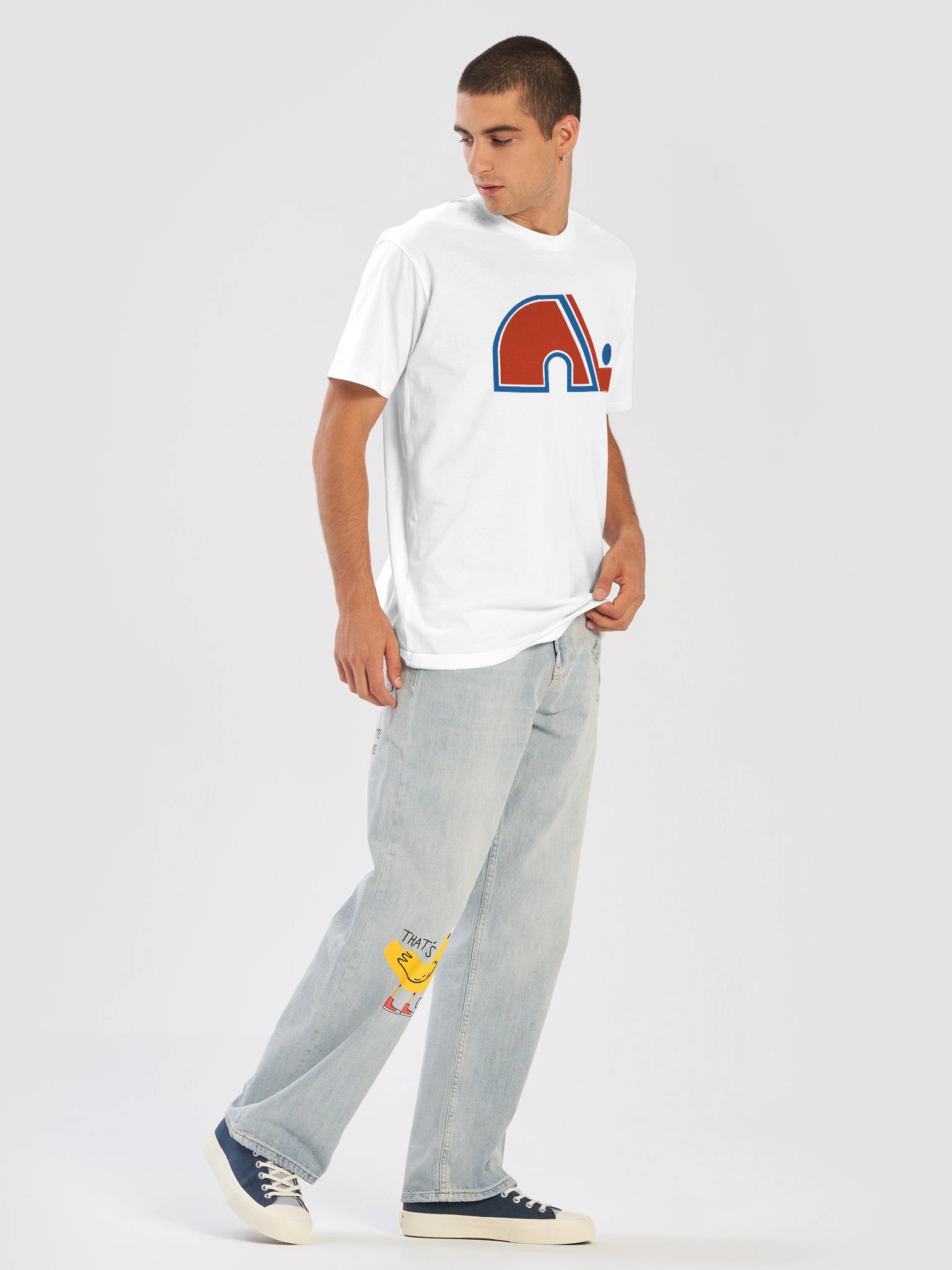 Quebec Nordiques Vintage Logo T-Shirt product image (5)