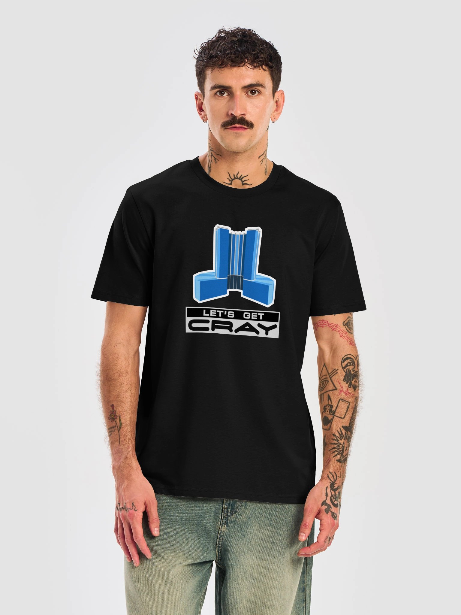 Let's Get CRAY Supercomputer (Ribbed Neck Tee) product image (2)