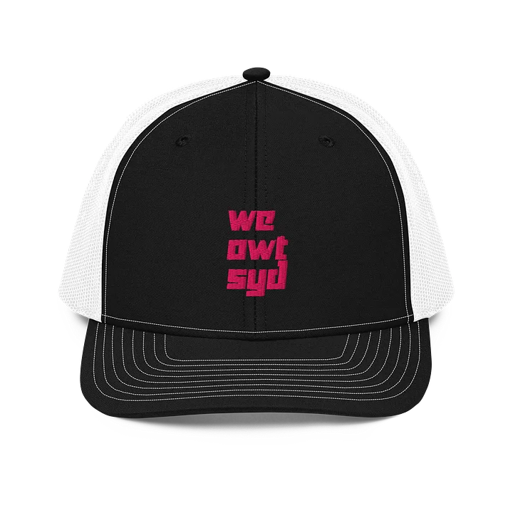 WeOwtsyd Trucker Cap - Black White / Pink product image (1)