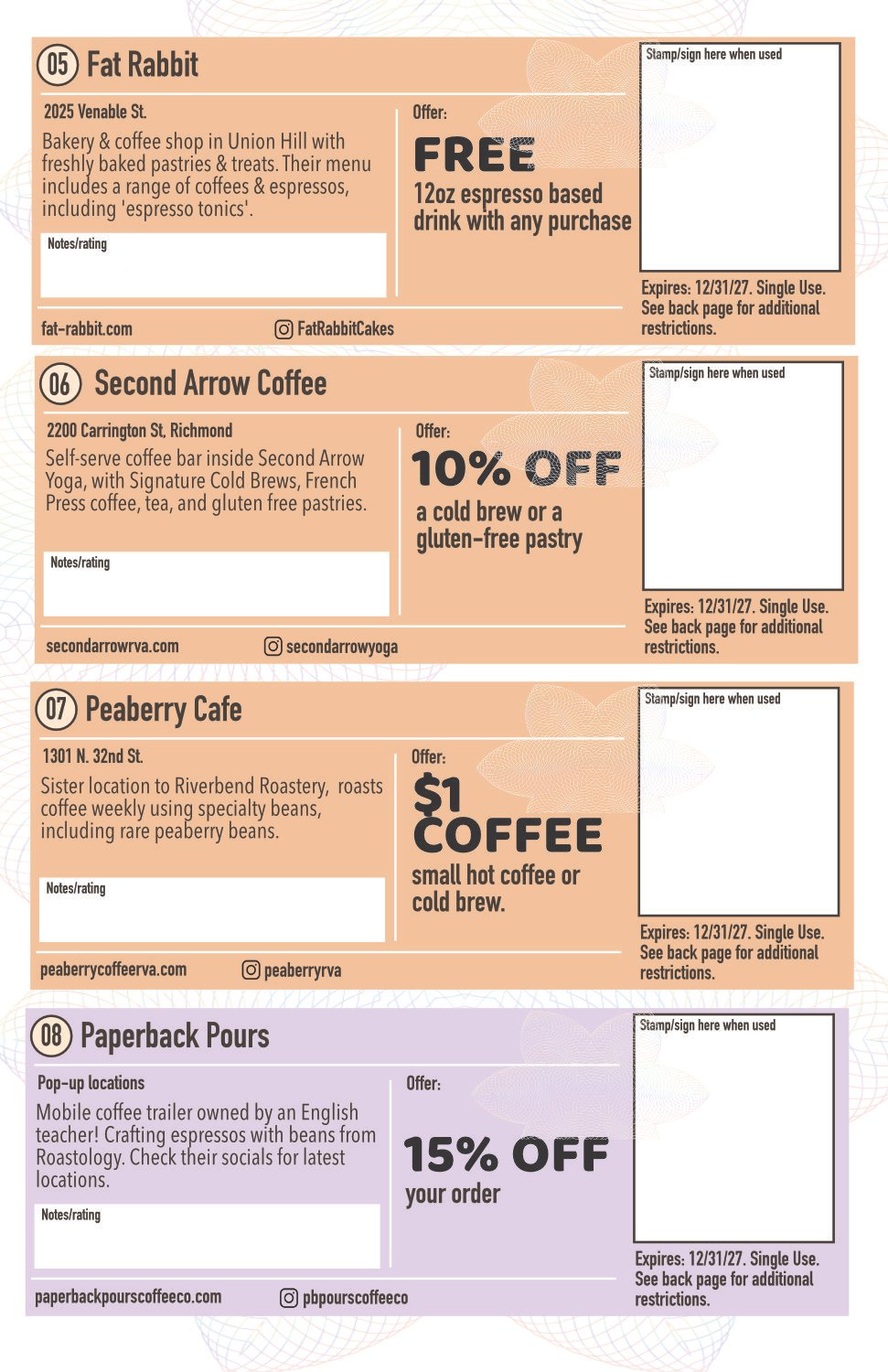 RVA Coffee Passport 2026/27 Edition product image (7)