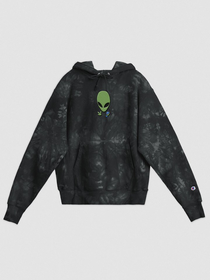 Embroidered Alien Tie Dye Hoodie product image (1)