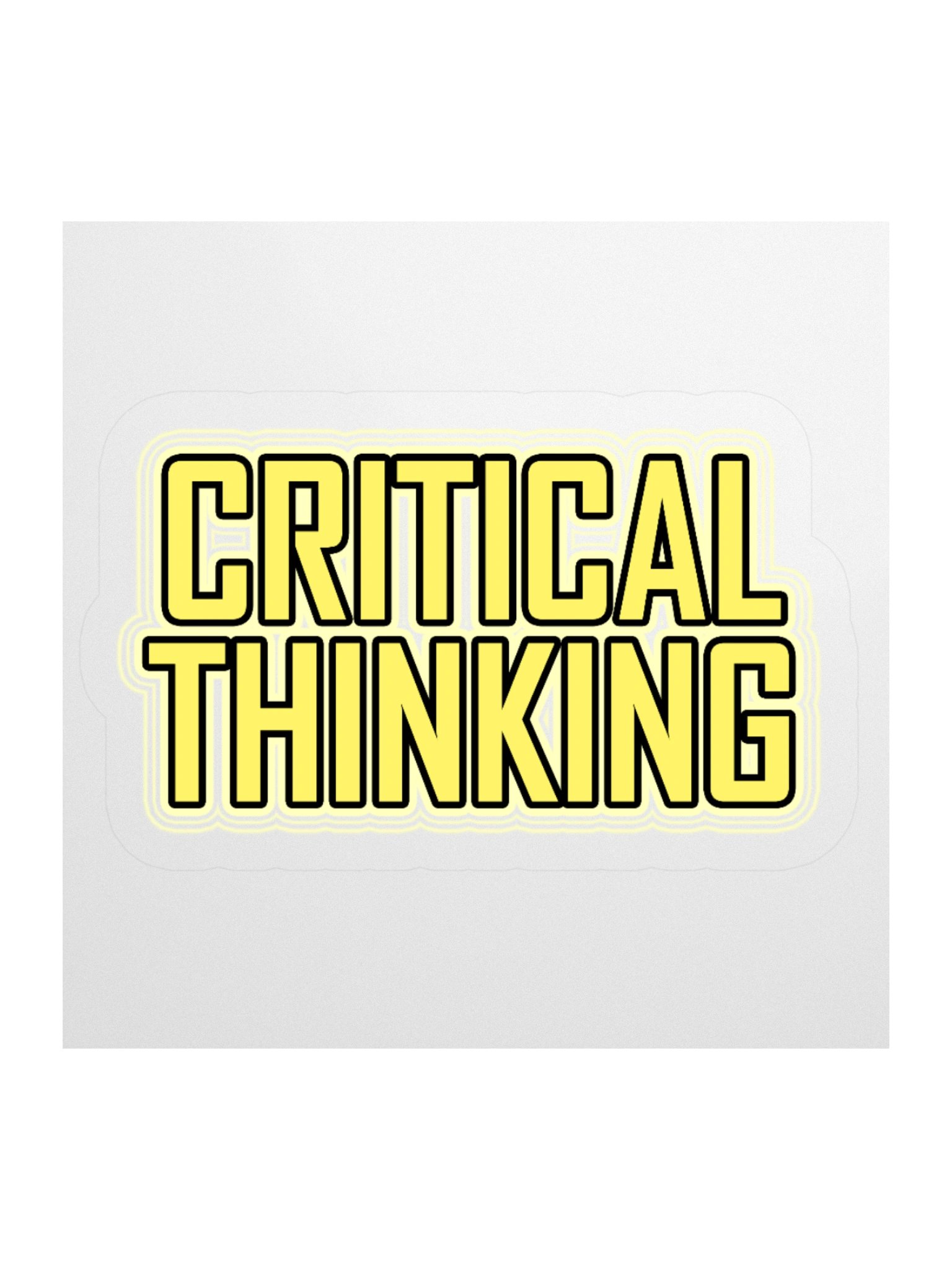 Promote Critical Thinking Now Sticker - Political Vinyl Decal product image (1)