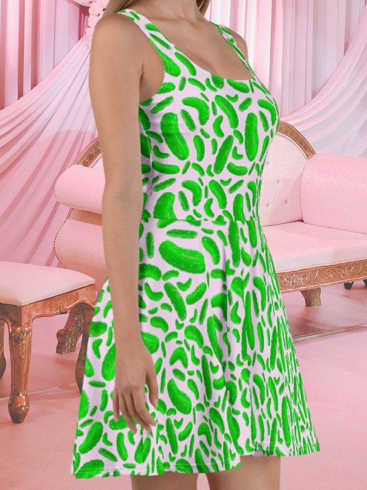 Pickle Lover Skater Dress product image (2)