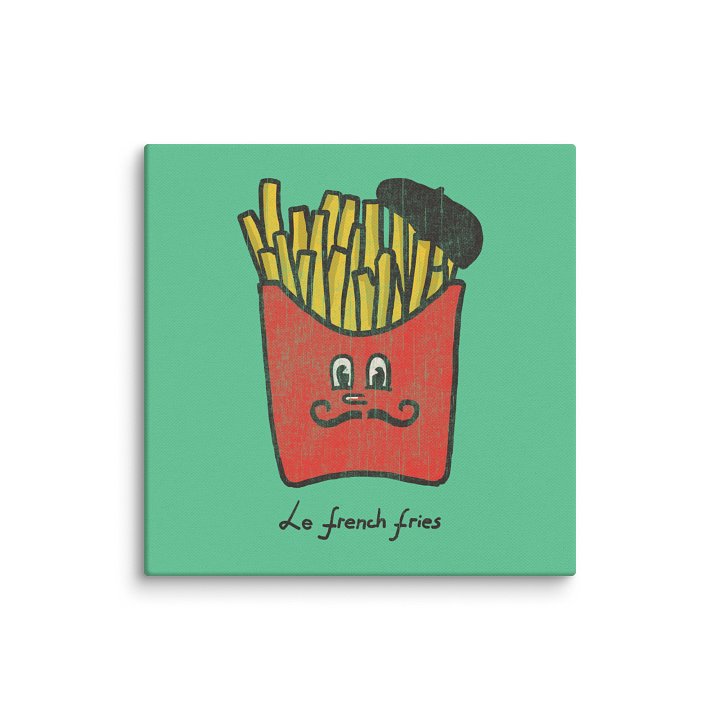 Le french fries canvas art print product image (1)