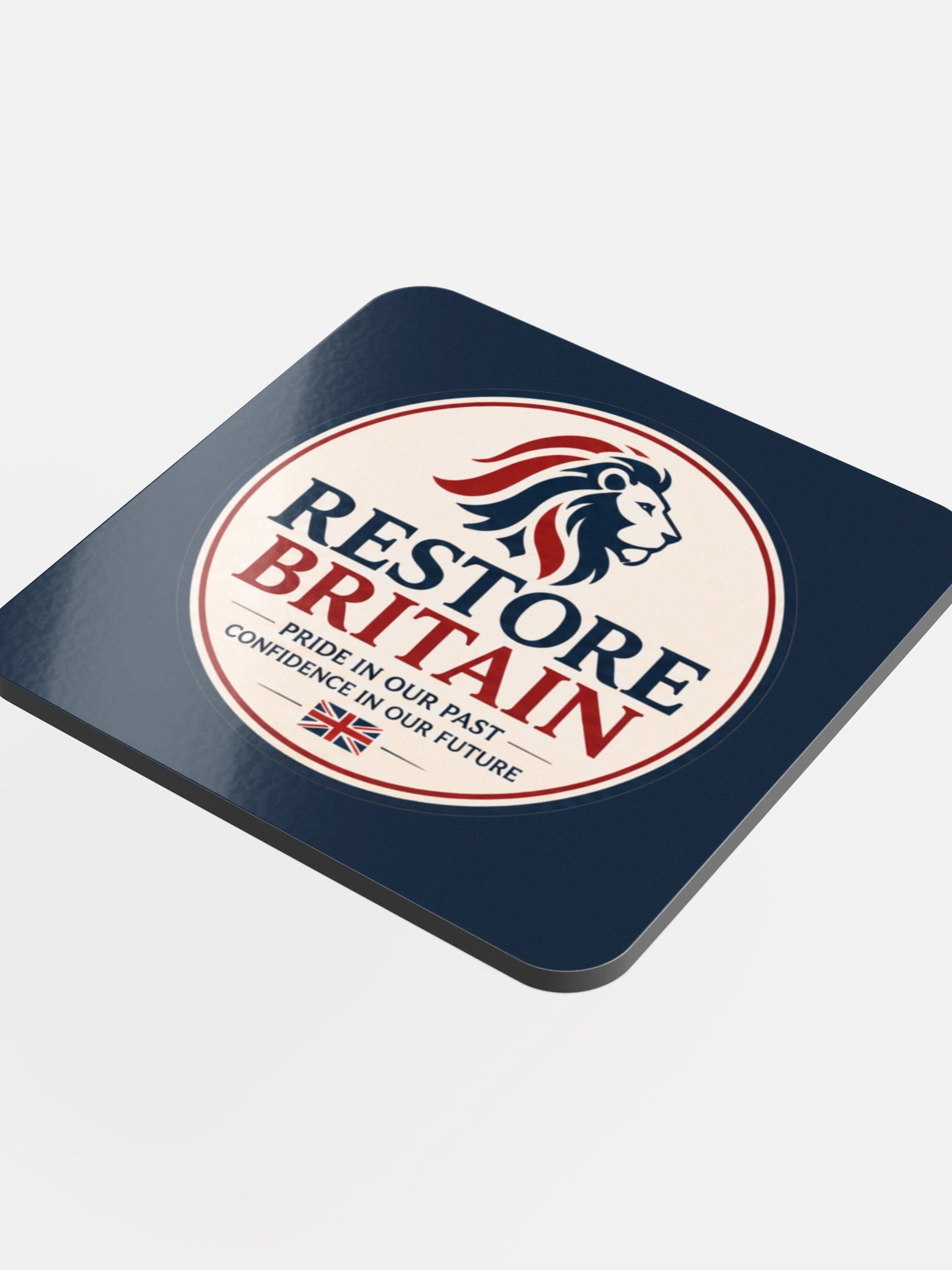 Restore Britain Glossed Cork Coaster product image (4)