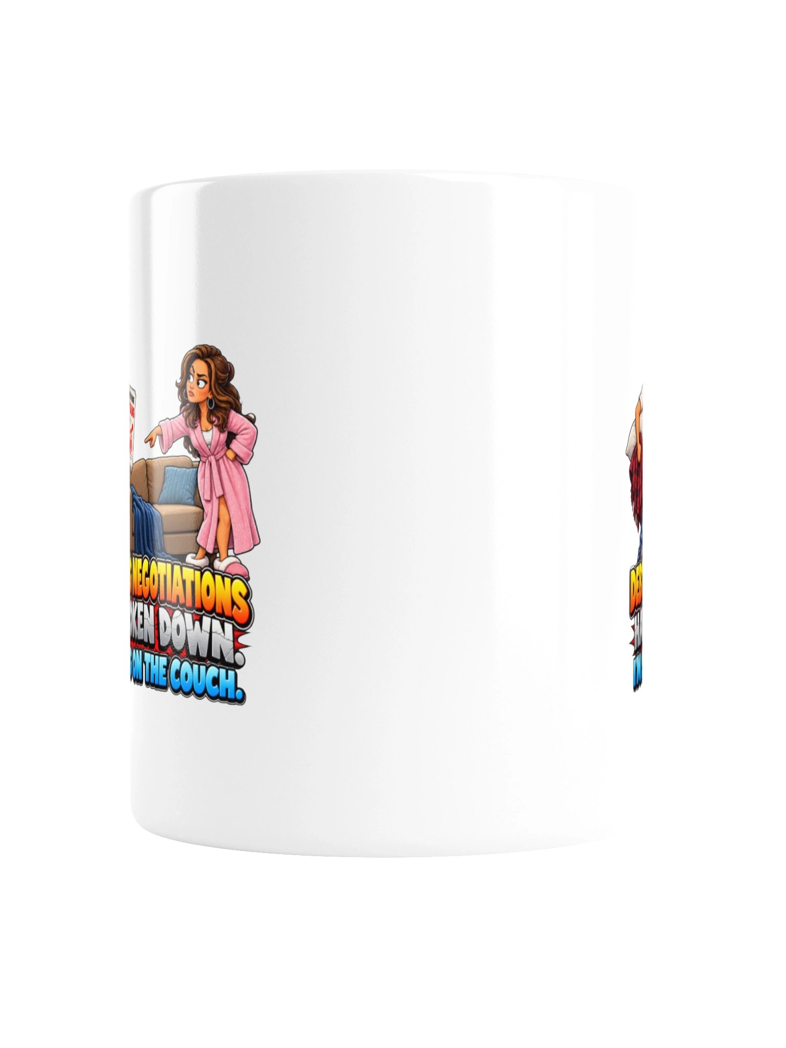 DEBT CEILING NEGOTIATIONS HAVE BROKEN DOWN. I’M SLEEPING ON THE COUCH. MUG product image (4)