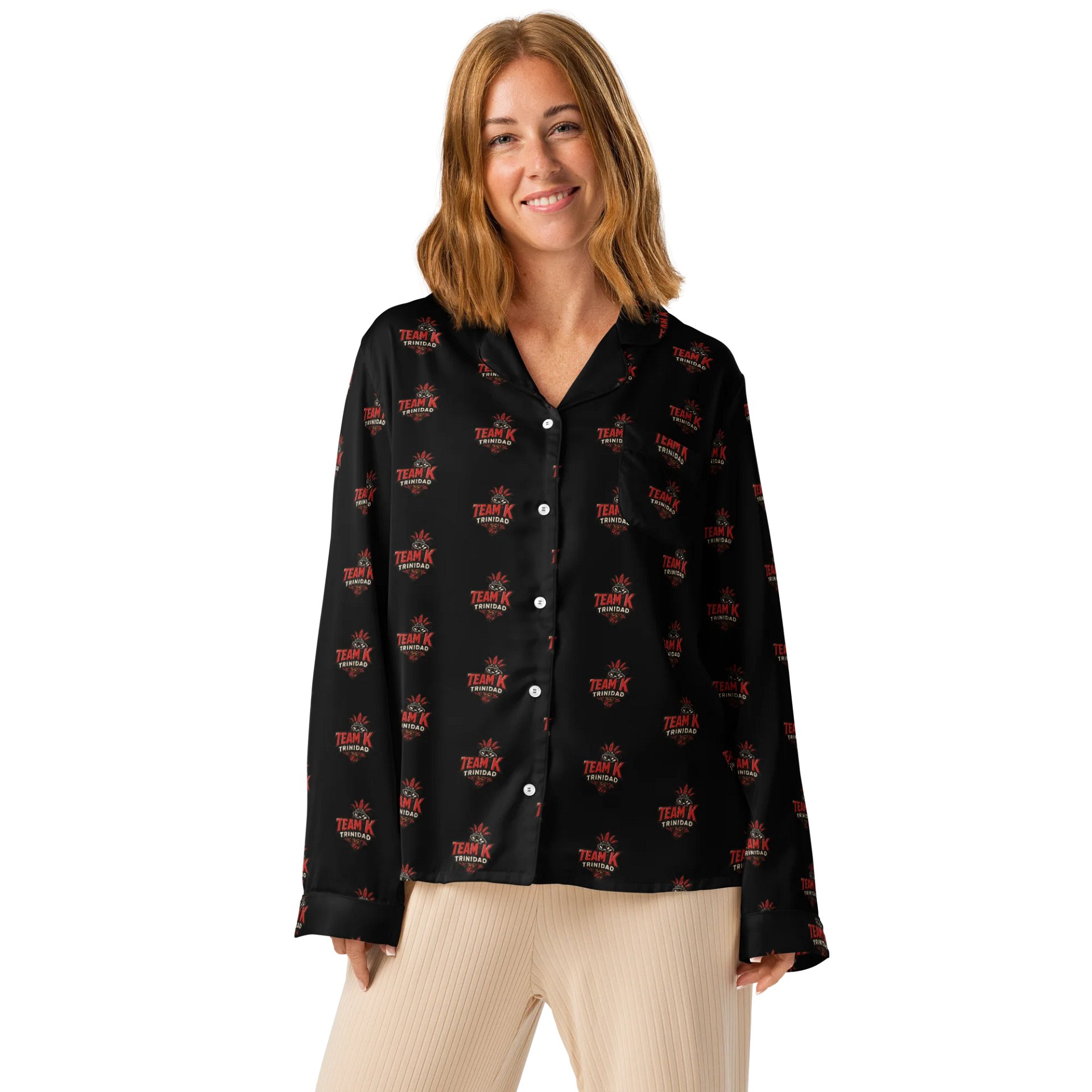 TEAM K TRINIDAD Women's Long Sleeve Pajama Top product image (1)