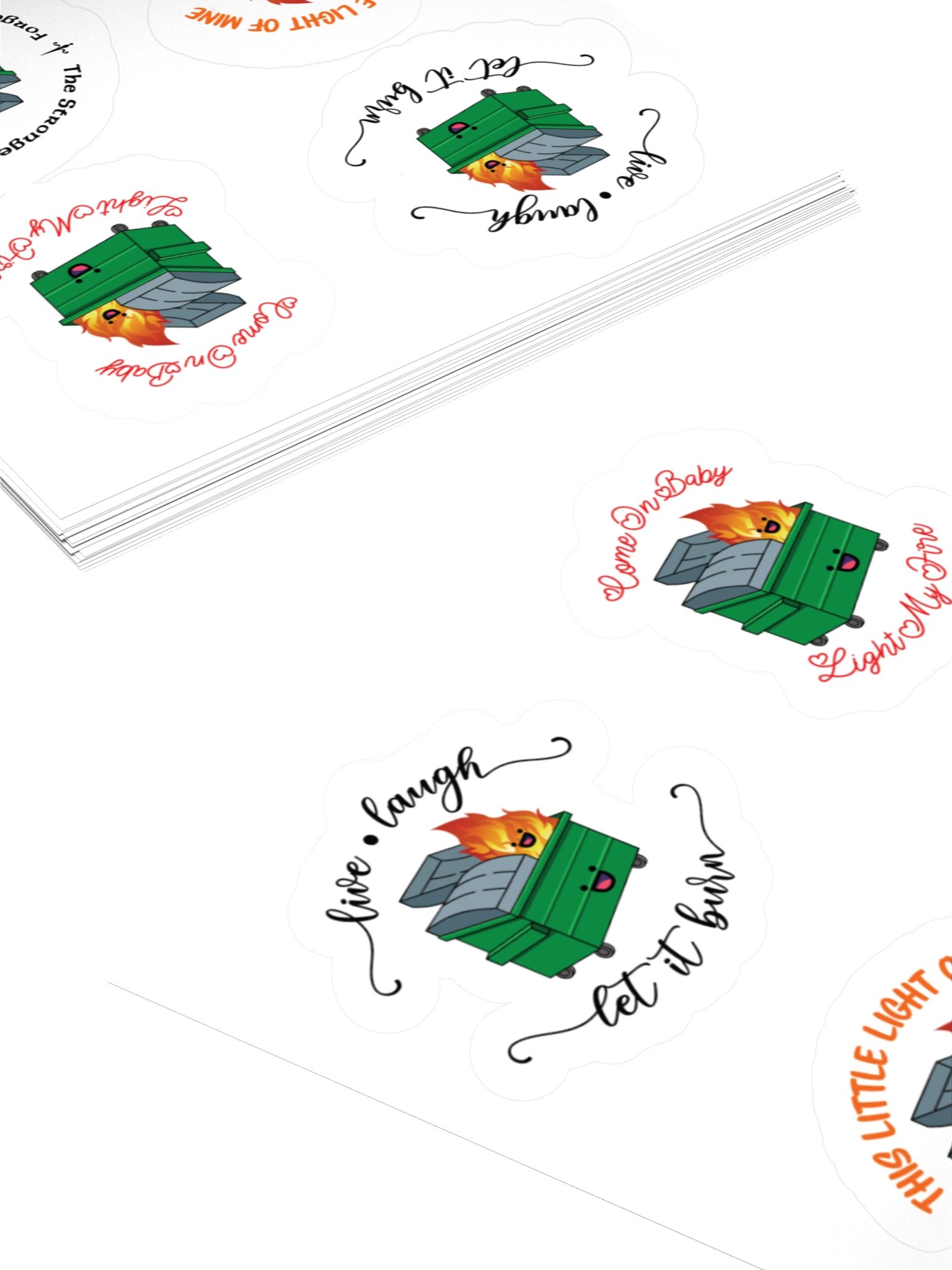 Dumpster Fire Stickers product image (4)