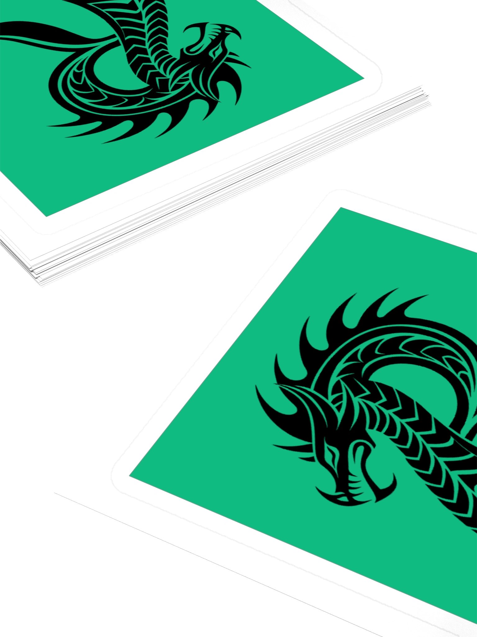Dragon Letter R Sticker — Monogram Initial R with Fierce Dragon Silhouette product image (4)
