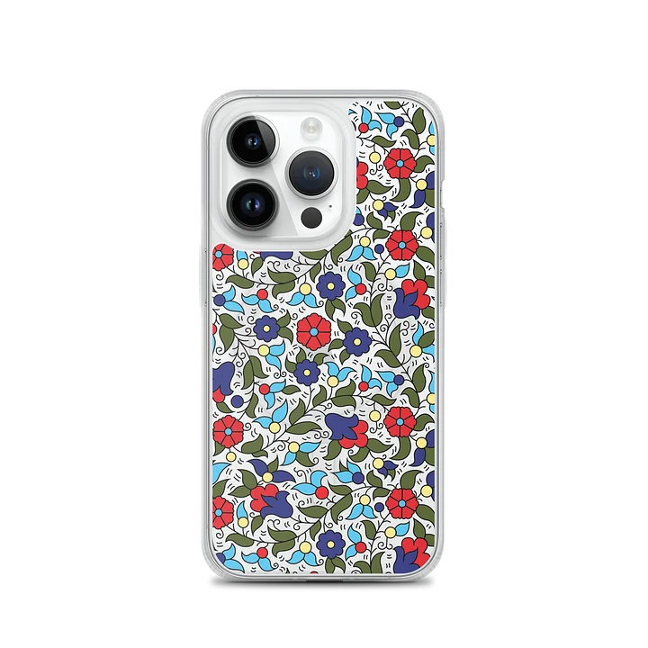 Khalili Ceramic Inspired Floral Clear iPhone Case product image (3)