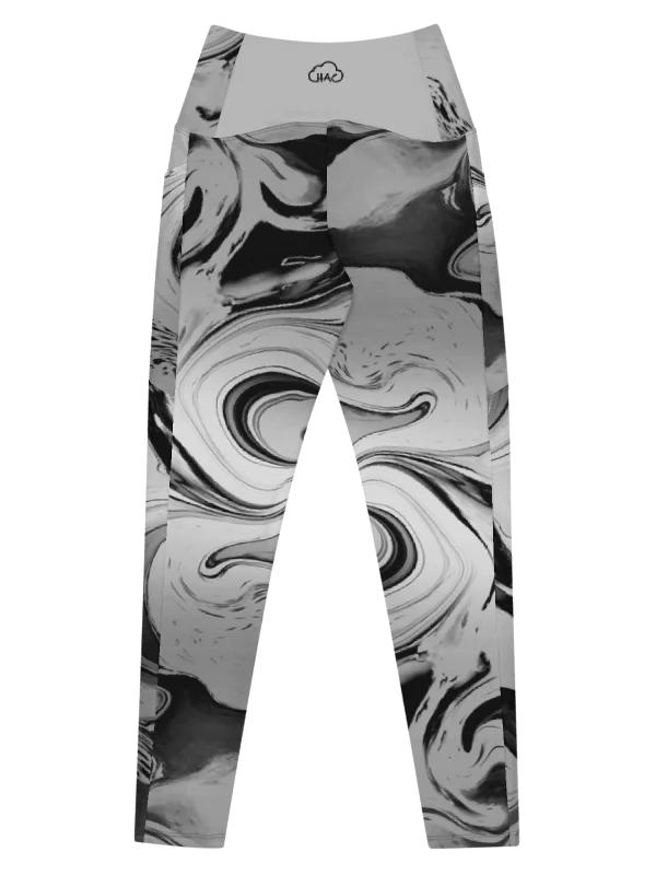 Black Marble-Leggings with Pockets product image (8)