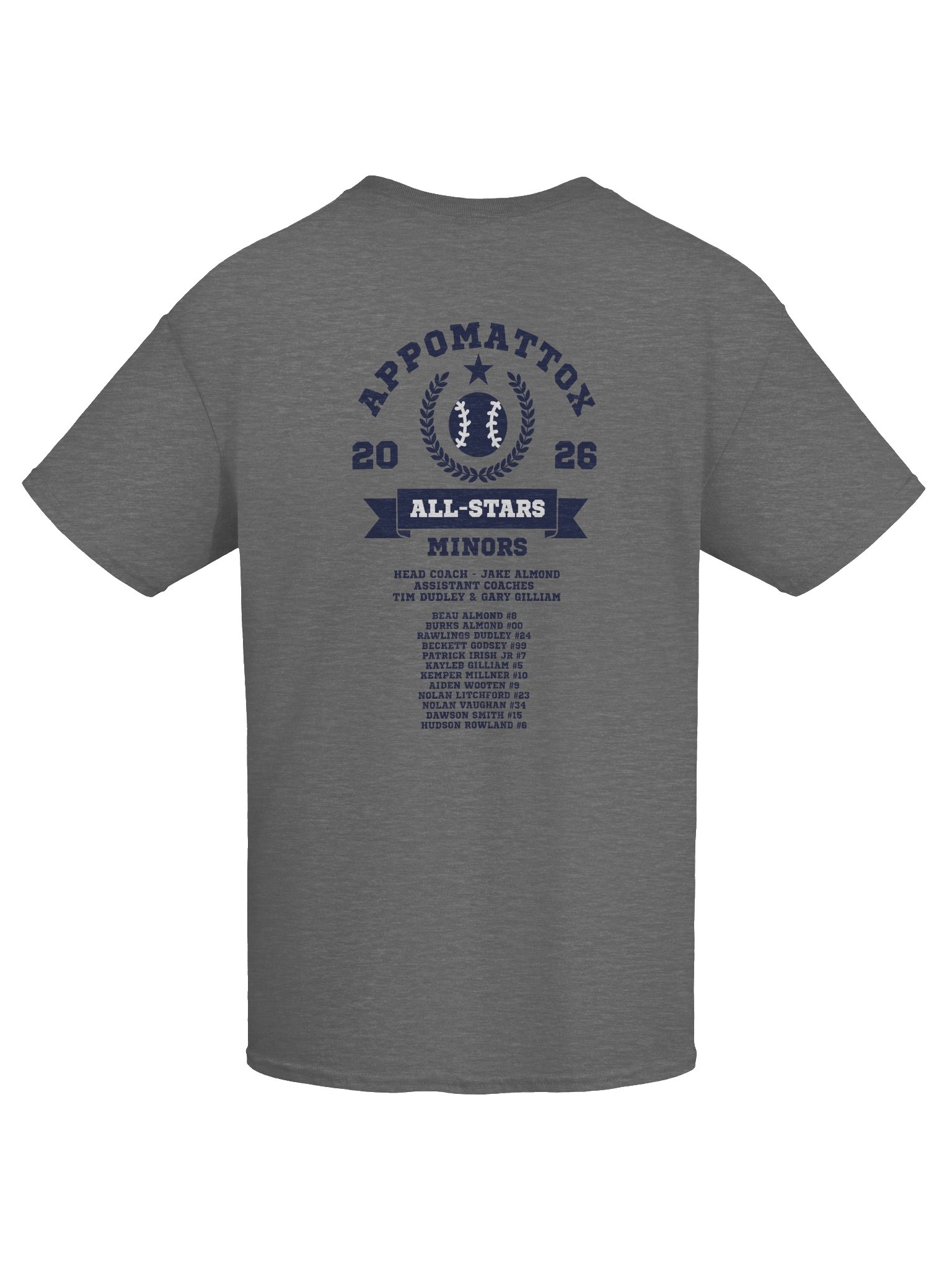 Appomattox All-Stars Minors Team Shirt product image (32)