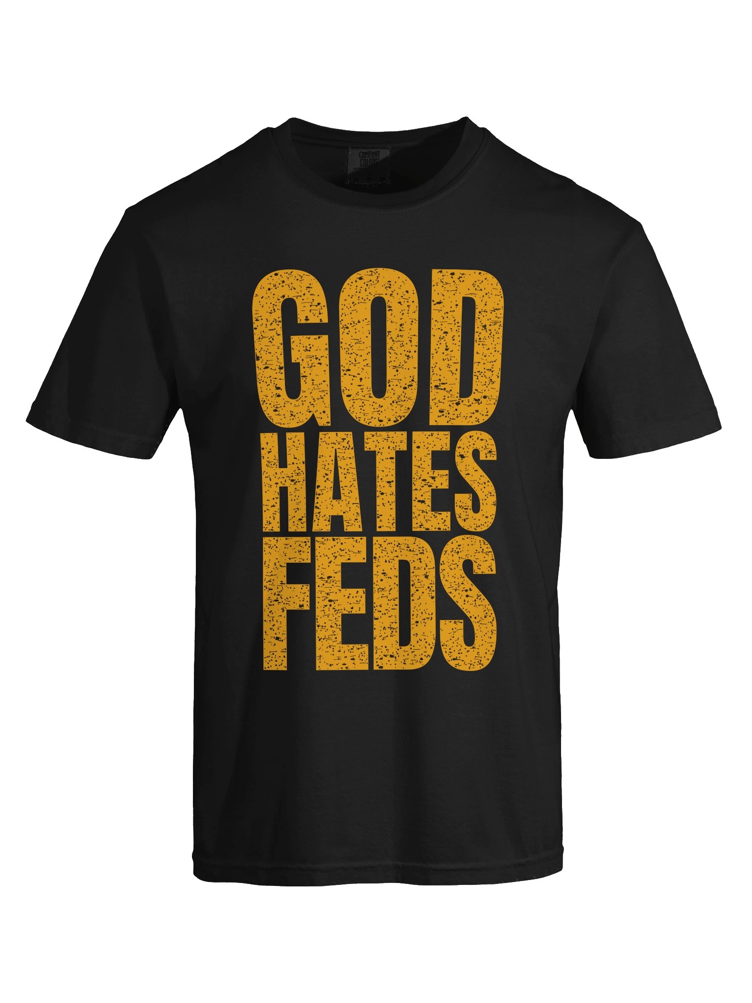 God Hates Feds Distressed T Shirt product image (18)