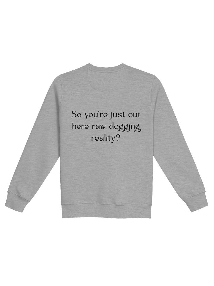 Minimal Black Organic Sweatshirt product image (2)