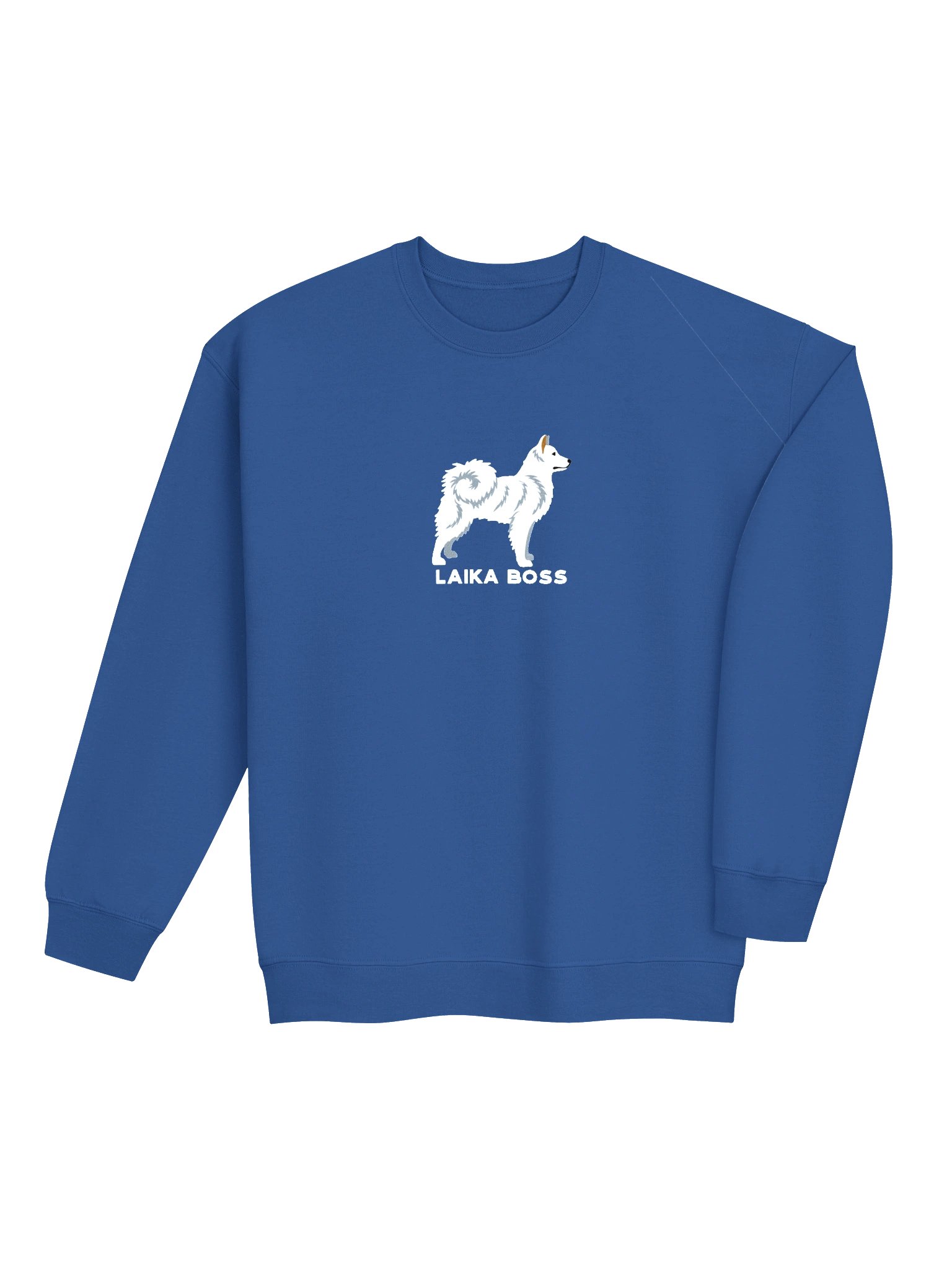 Laika Boss Sweatshirt (Embroidered) of a Yakutian Laika(White) product image (7)