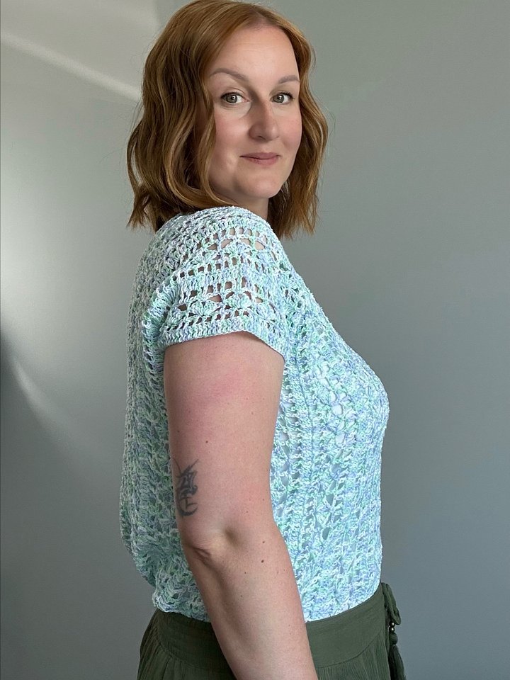 Easy Crochet Summer V-Neck Top product image (2)