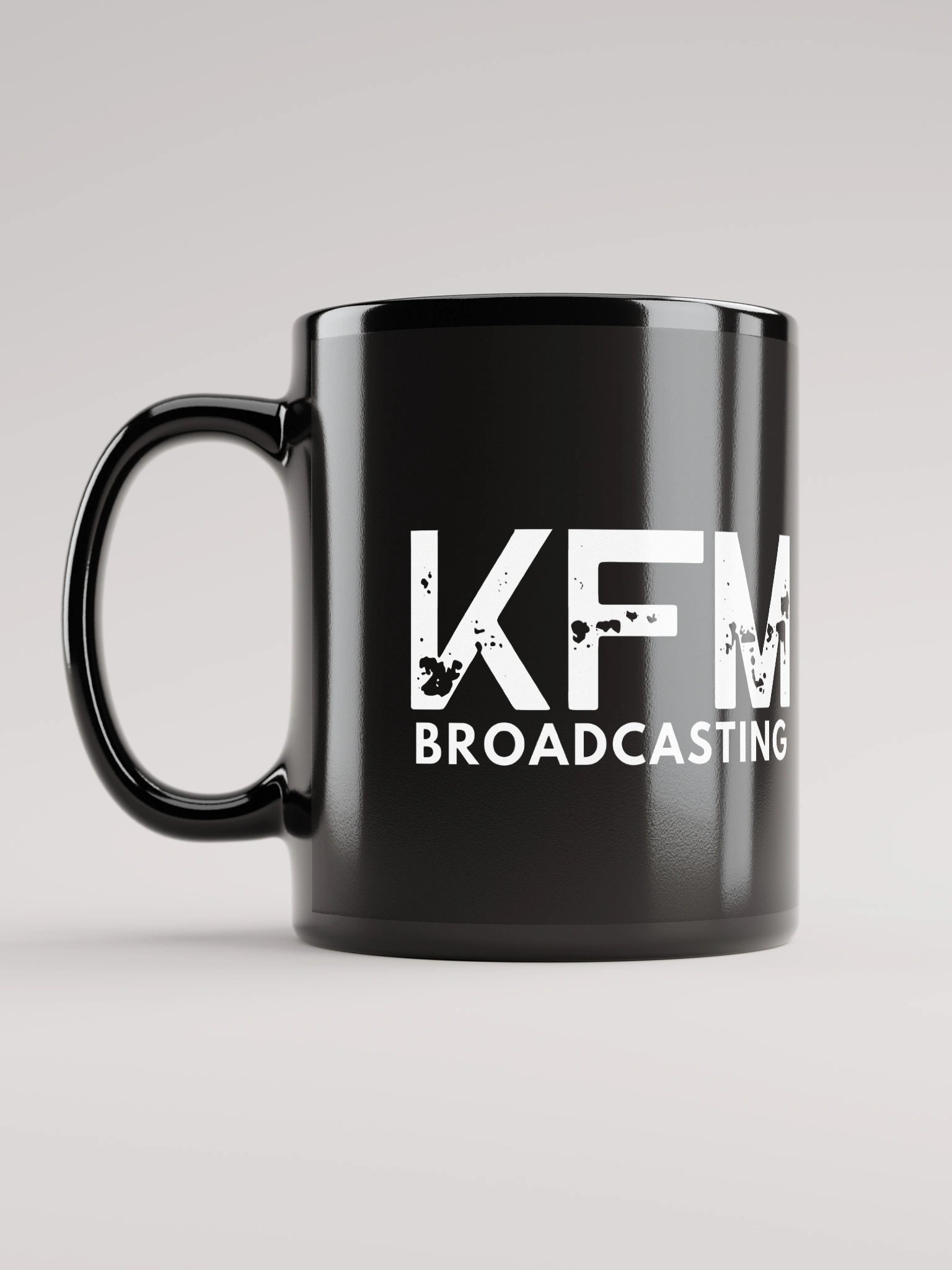 KFM Broadcasting Black Glossy Mug product image (6)