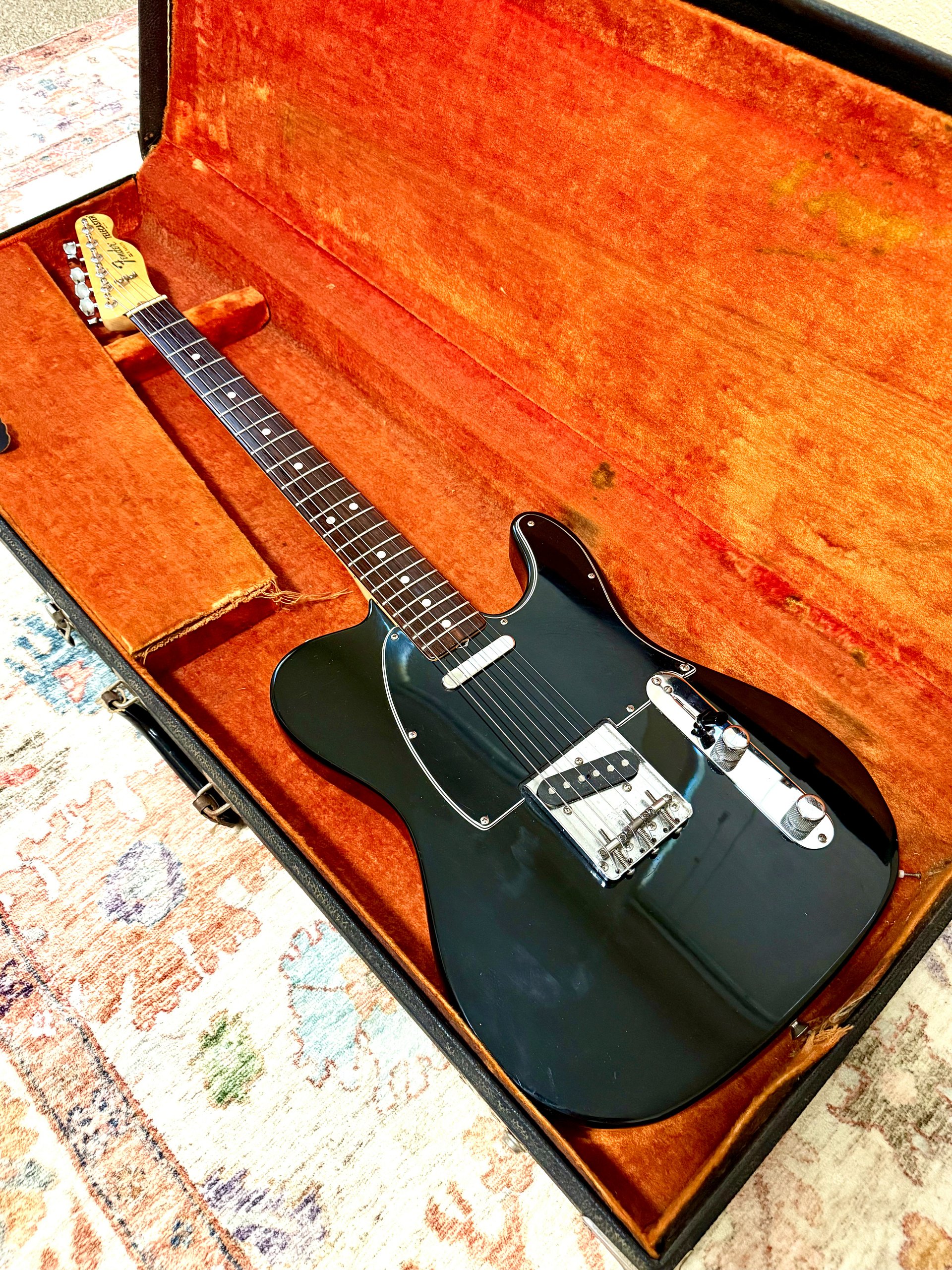 1978 Fender Telecaster "FACTORY BLACK" w/ ROSEWOOD Fretboard + OHSC product image (6)