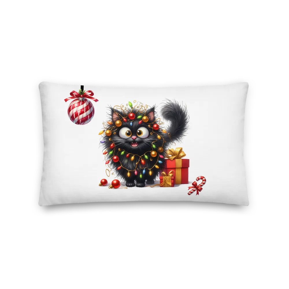Christmas Pillow - Festive Baby Kitten product image (11)