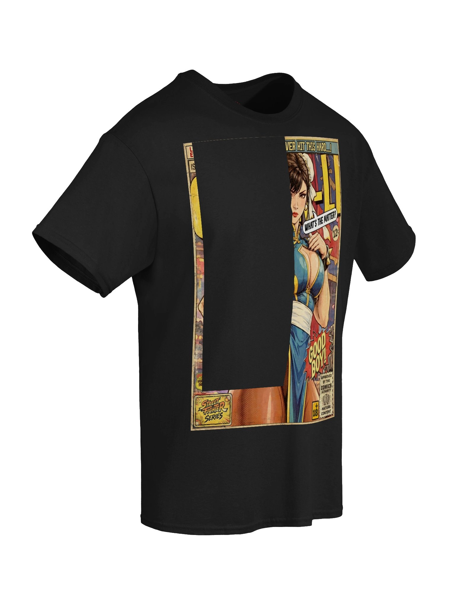Chun-Li Comic Art Gaming T-Shirt product image (6)