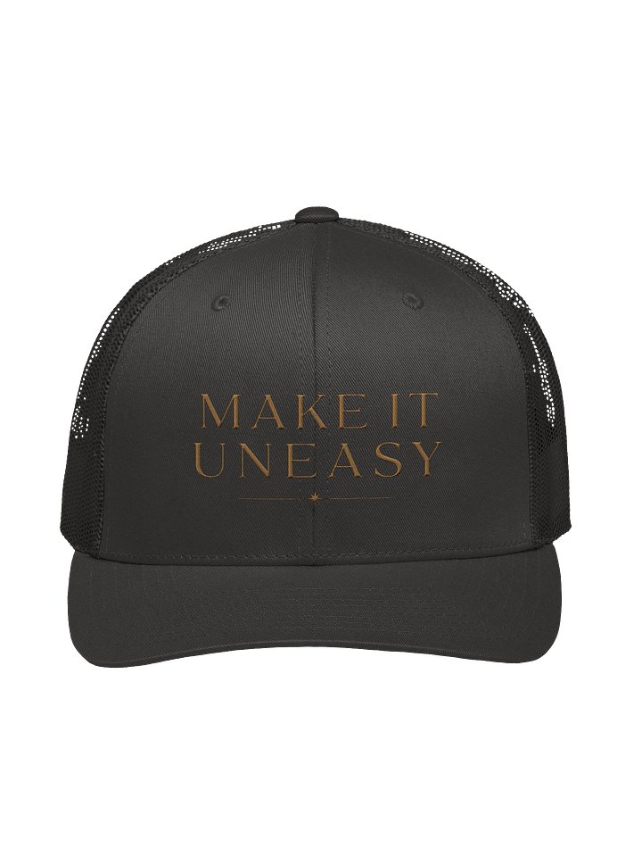 Uneasy charcoal retro trucker product image (1)