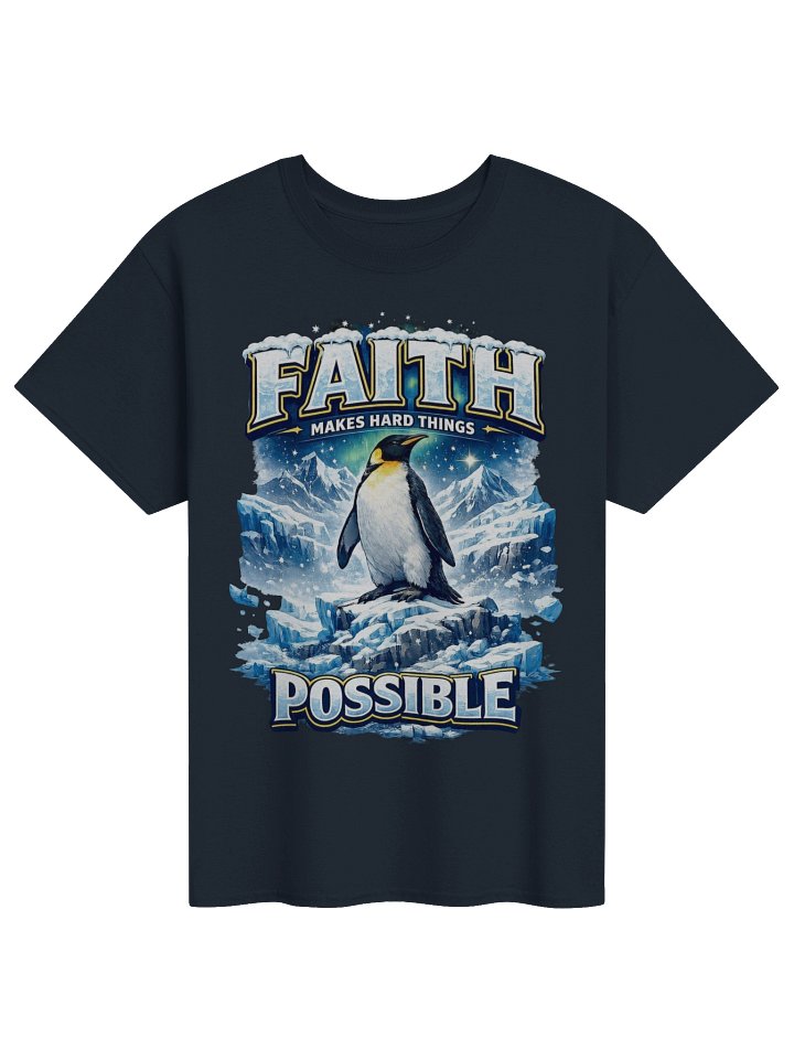 Faith Makes Hard Things Possible – Christian Inspirational Graphic T-Shirt product image (11)