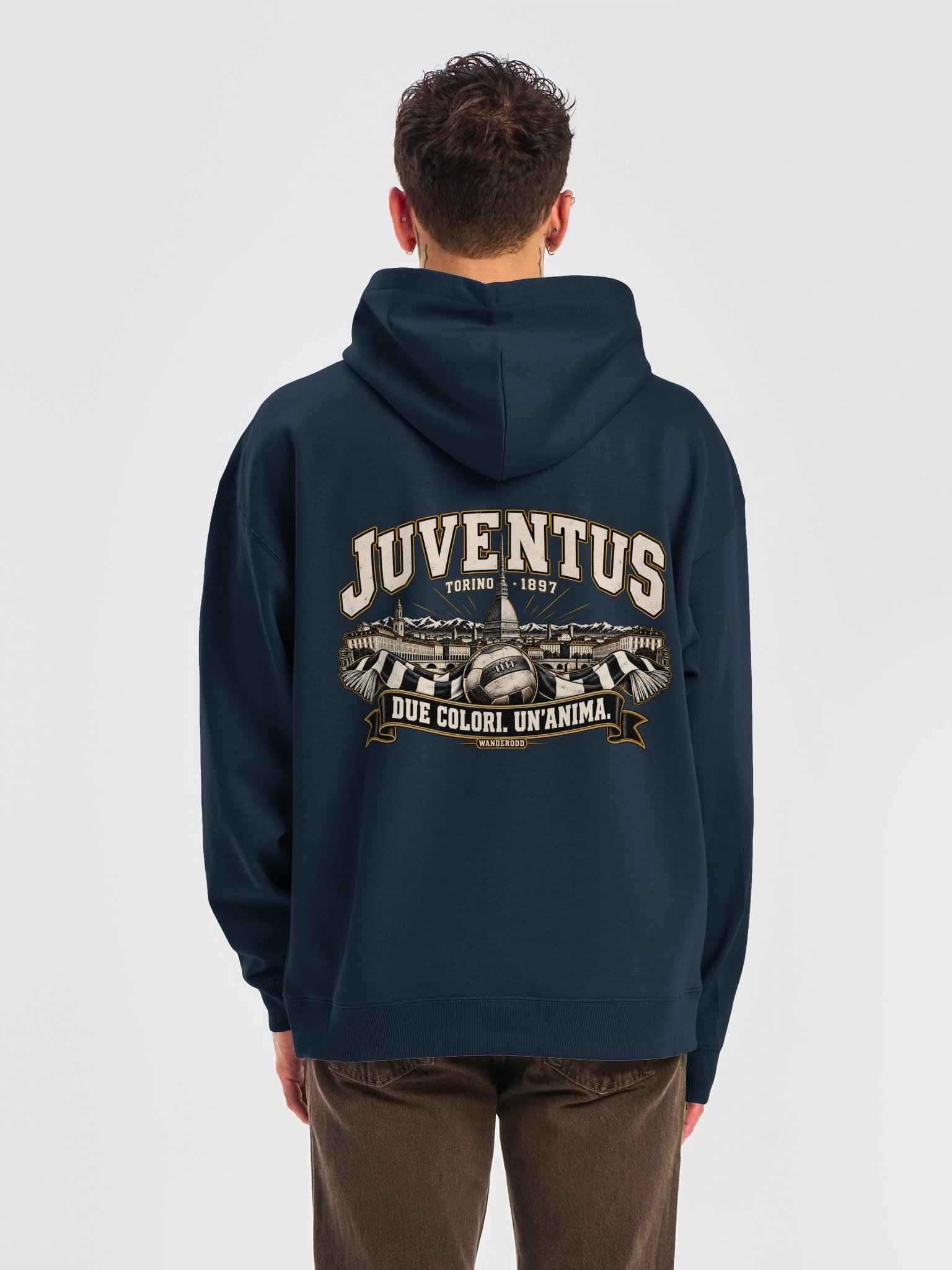 Felpa Juventus con cappuccio in stile retrò | WanderOdd product image (13)