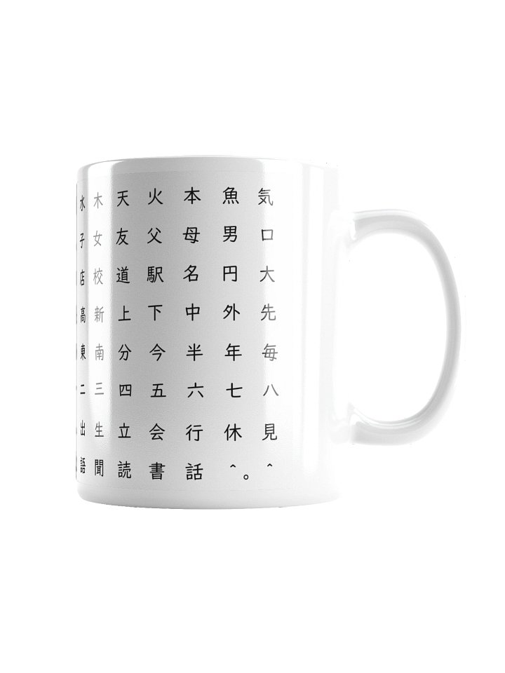 JLPT N5 Kanji Mug product image (2)