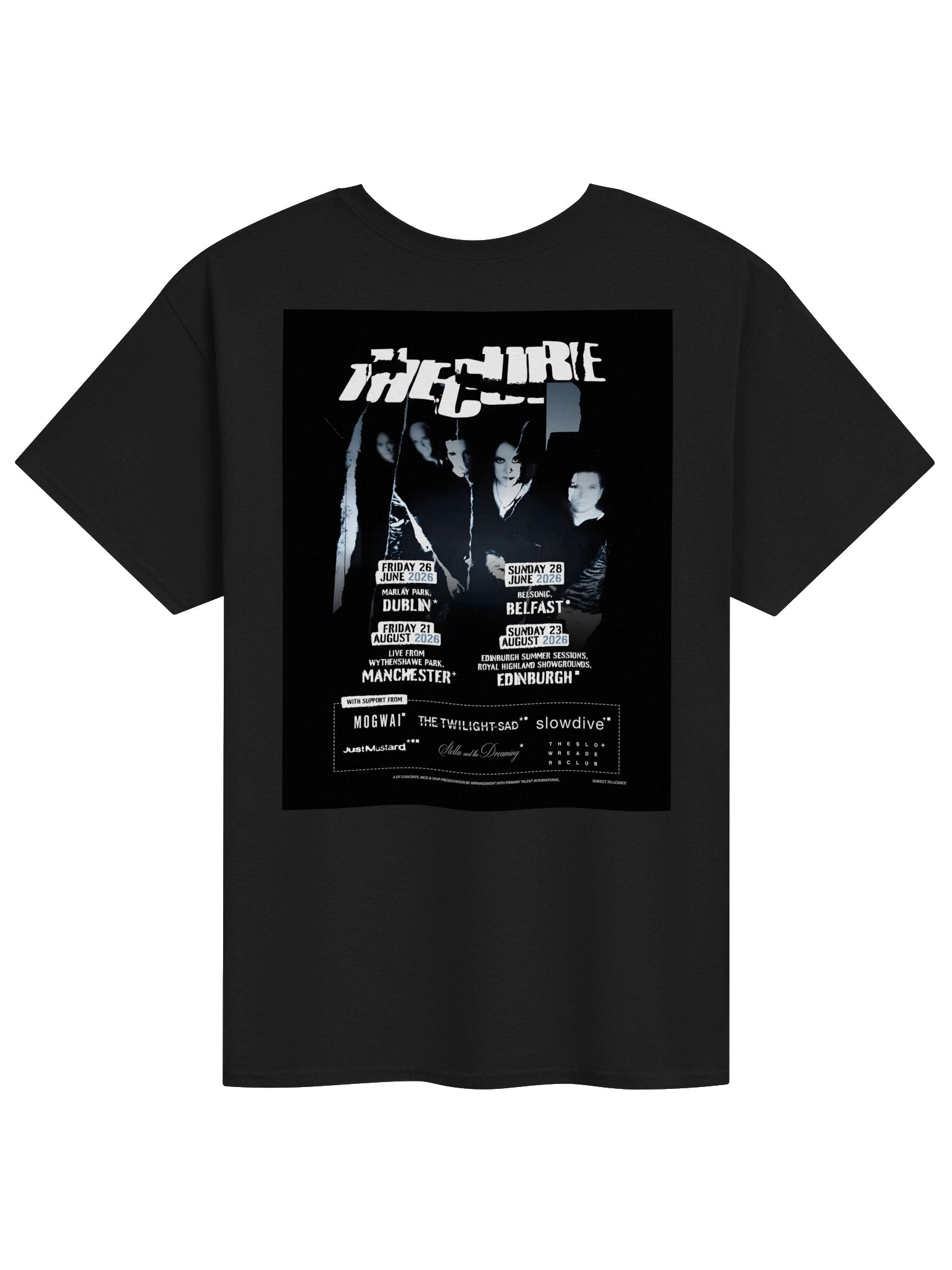 The Cure 2026 UK And Ireland Summer Shows Tour T-Shirt product image (2)